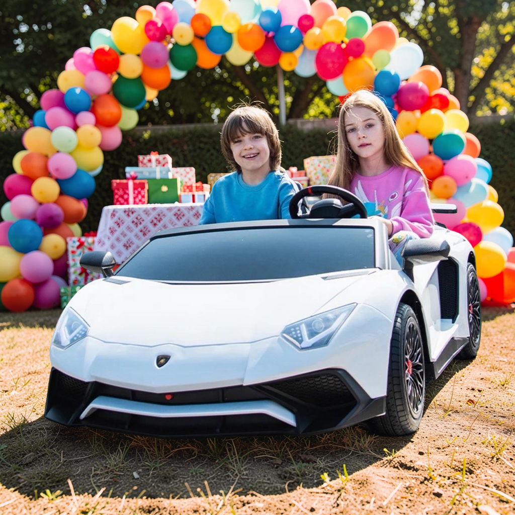 2026 XXXL (6–14) LAMBORGHINI AVENTADOR 2-SEATER 200W BRUSHLESS ELECTRIC SUPERCAR – RENTAL