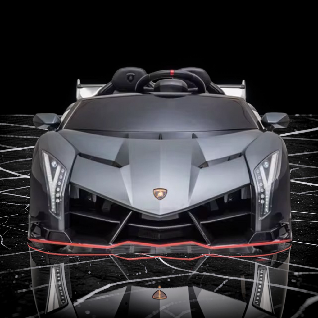 2026 XL Lamborghini Kids 2-Seater Ride-On Car – Dual Motors, Hydraulic Butterfly Doors, LED Lights, Remote Control (Ages 1–8)