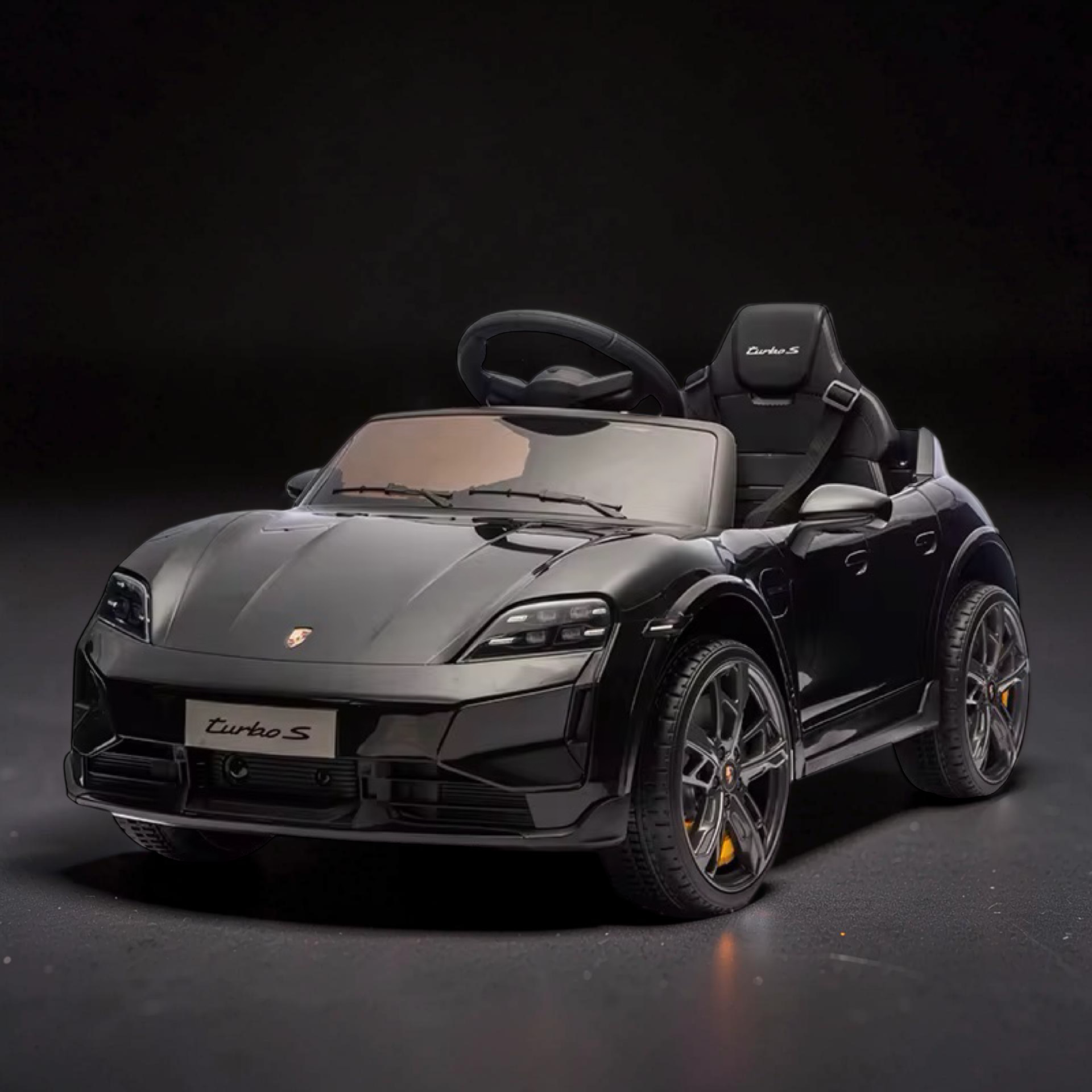 2026 Porsche Kids Ride-On Car – Large (Ages 1–6), 50W Dual Motors, Leather Seat, LED Lights, Bluetooth Speakers & Parental Remote Control