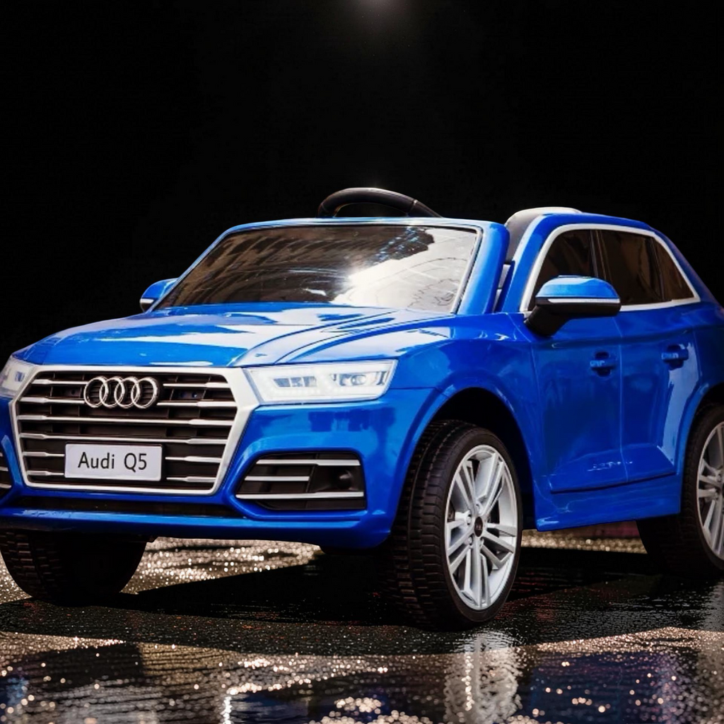 2026 XXL Audi Q5 Kids 2-Seater Ride-On SUV – 180W Dual Motors, Leather Seats, Off-Road Rubber Tires, Touchscreen LCD, LED Lights, Bluetooth, Remote Control (Ages 3–8)