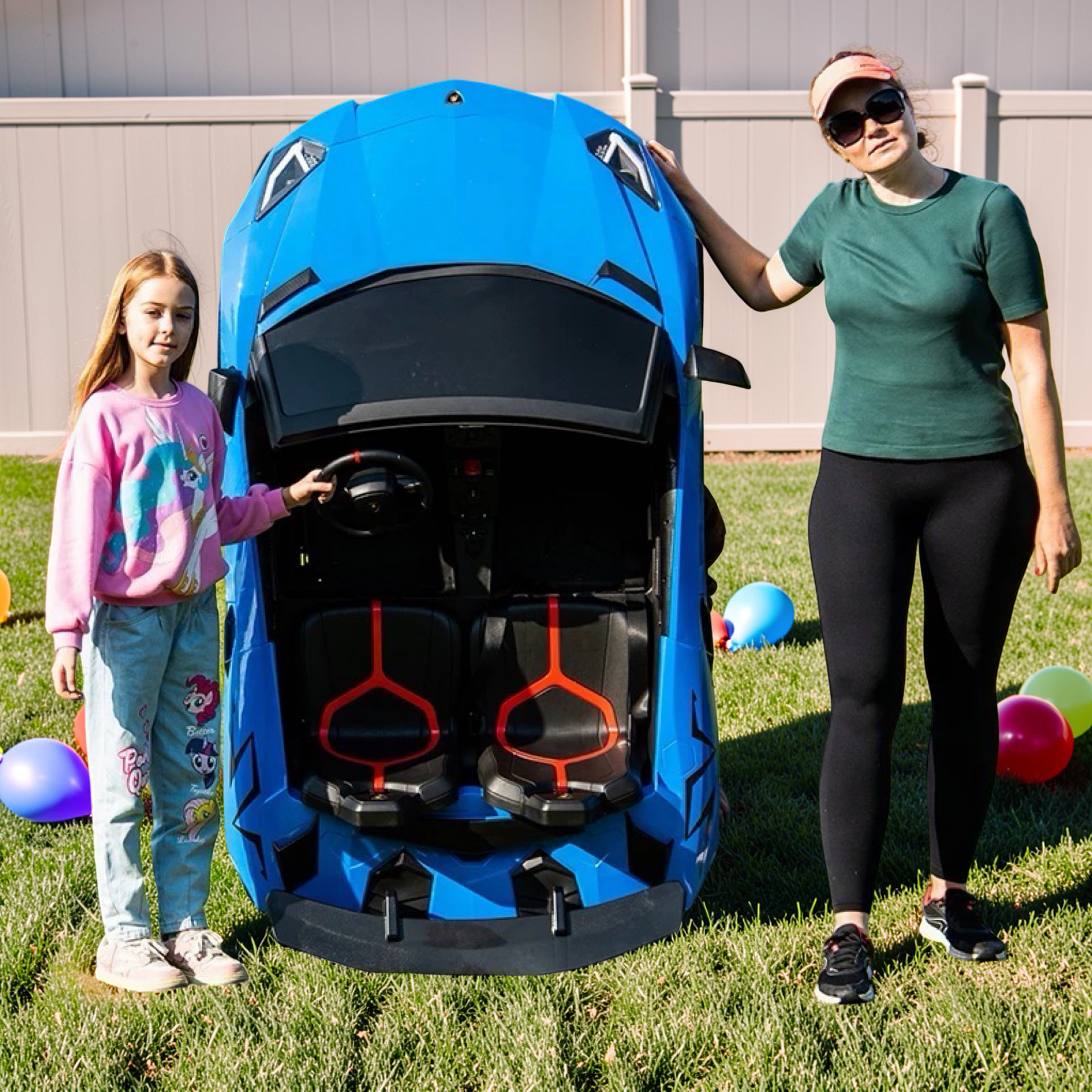 2026 XXXL (6–14) LAMBORGHINI AVENTADOR 2-SEATER 200W BRUSHLESS ELECTRIC SUPERCAR – RENTAL