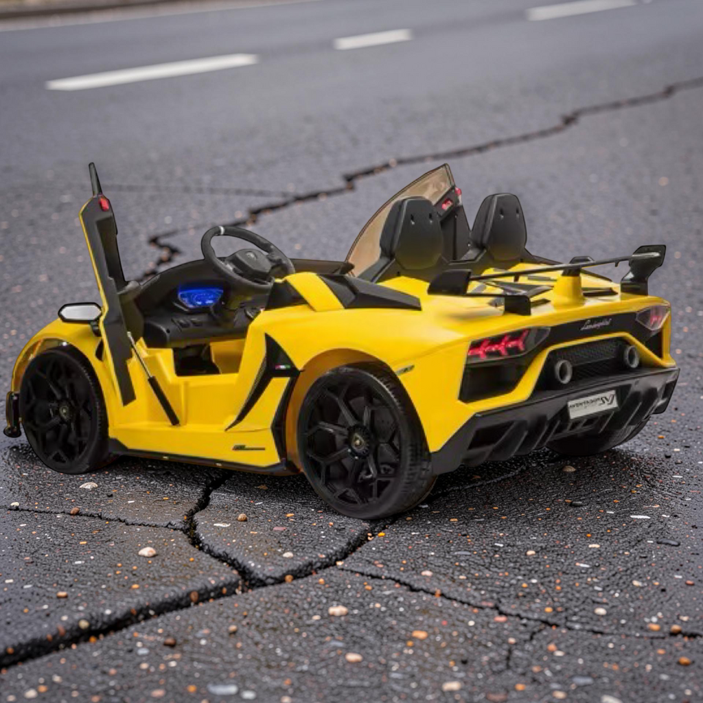 2026 XXL Lamborghini Aventador Kids Ride-On Car – 2 Motors, 2-Seater, Drift Mode, Hydraulic Doors, Remote Control (Ages 3–10)