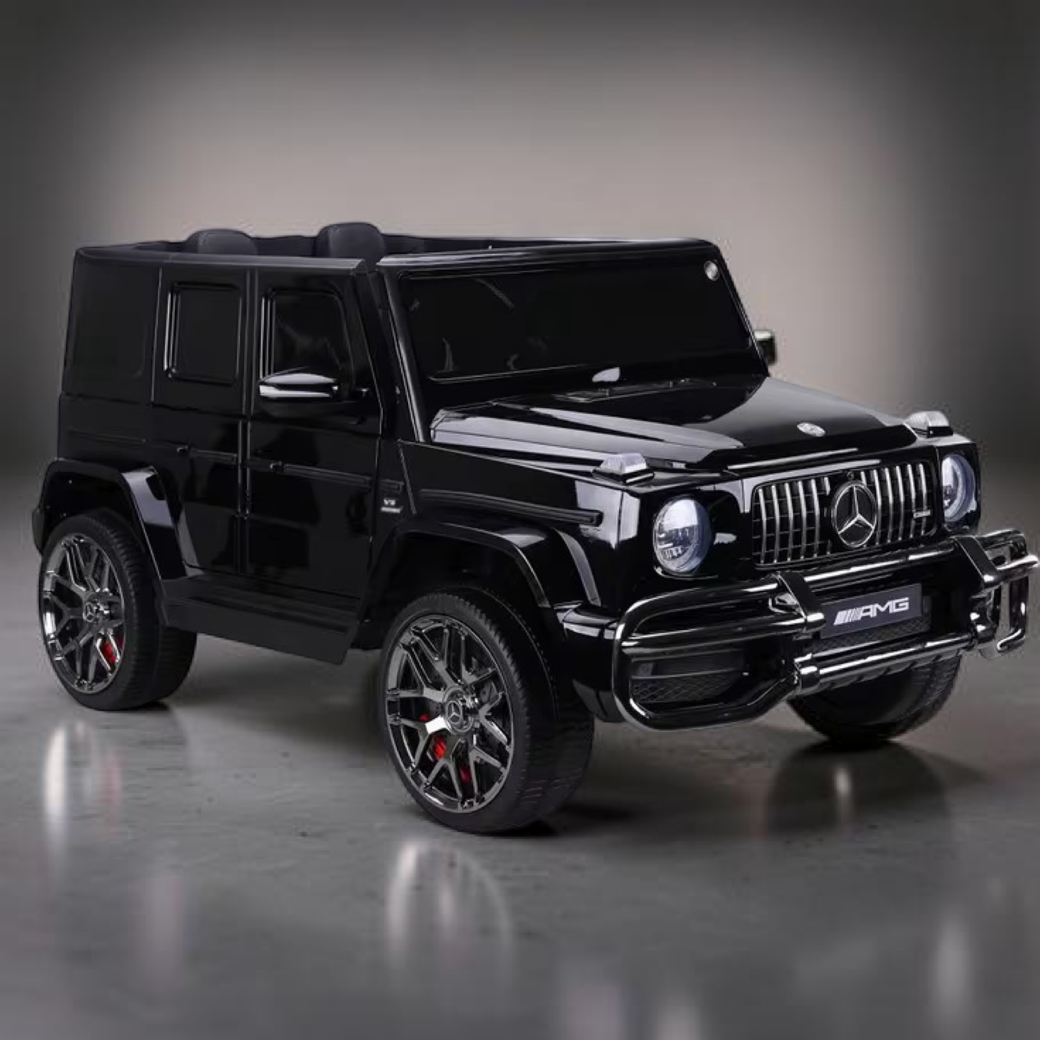 2026 XXL Mercedes-Benz AMG G-Wagon Kids 2-Seater Ride-On SUV – 150W 4 Motors, Leather Seats, Rubber Tires, LED Lights, Bluetooth Speakers & Remote Control (Ages 3–10)