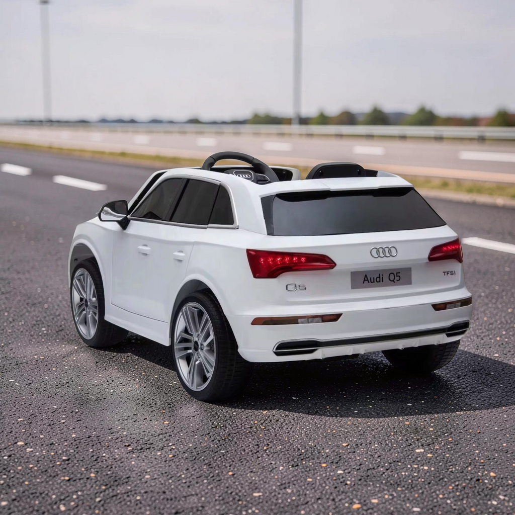 2026 XXL Audi Q5 Kids 2-Seater Ride-On SUV – 180W Dual Motors, Leather Seats, Off-Road Rubber Tires, Touchscreen LCD, LED Lights, Bluetooth, Remote Control (Ages 3–8)