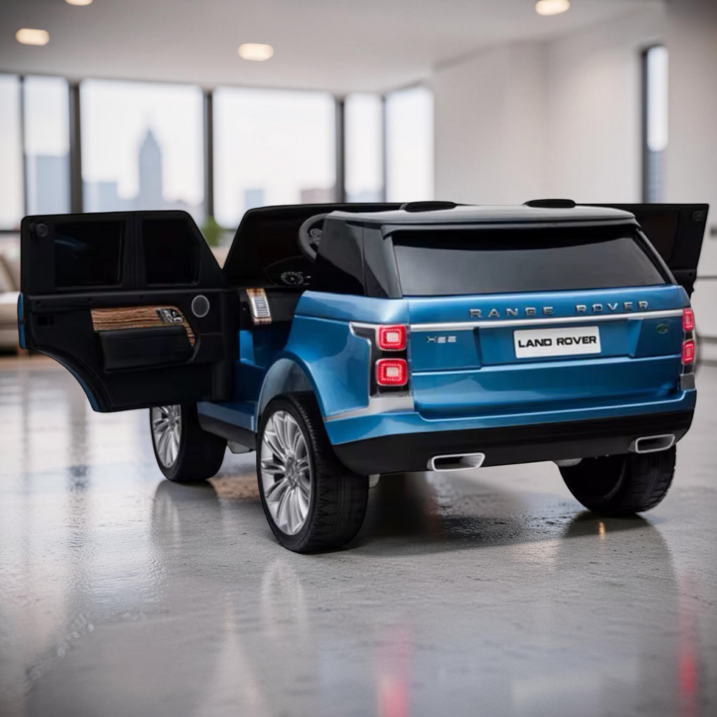 2026 XXL Land Rover Range Rover Kids 2-Seater Ride-On SUV – 180W Dual Motors, Leather Seats, Rubber Tires, Touchscreen LCD, LED Lights, Bluetooth, Remote Control (Ages 3–8)