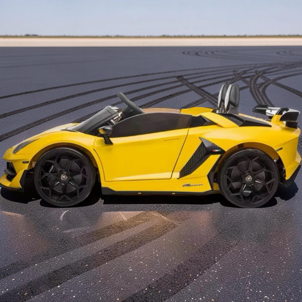2026 XXL Lamborghini Aventador Kids Ride-On Car – 2 Motors, 2-Seater, Drift Mode, Hydraulic Doors, Remote Control (Ages 3–10)