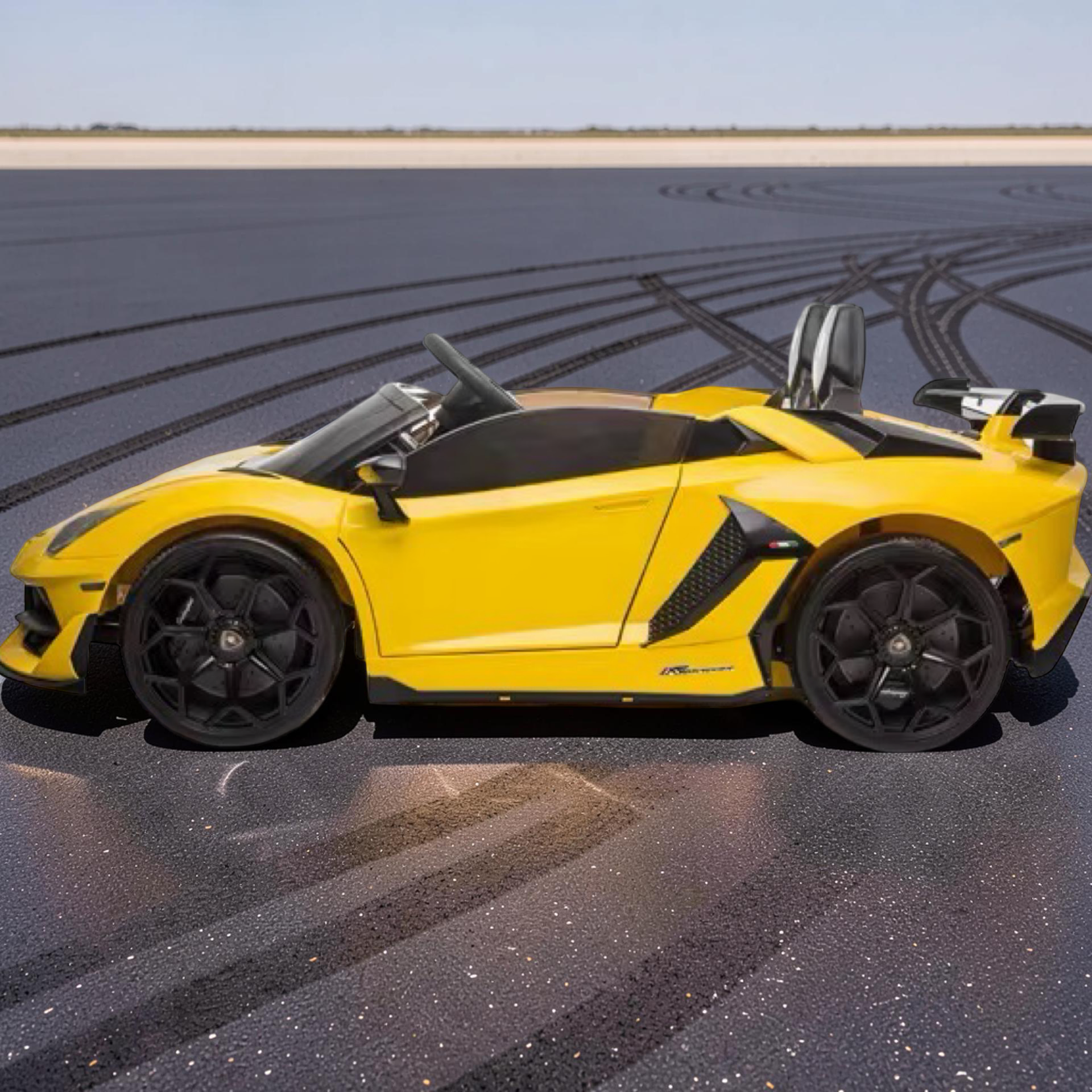 2026 XXL Lamborghini Aventador Kids Ride-On Car – 2 Motors, 2-Seater, Drift Mode, Hydraulic Doors, Remote Control (Ages 3–10)