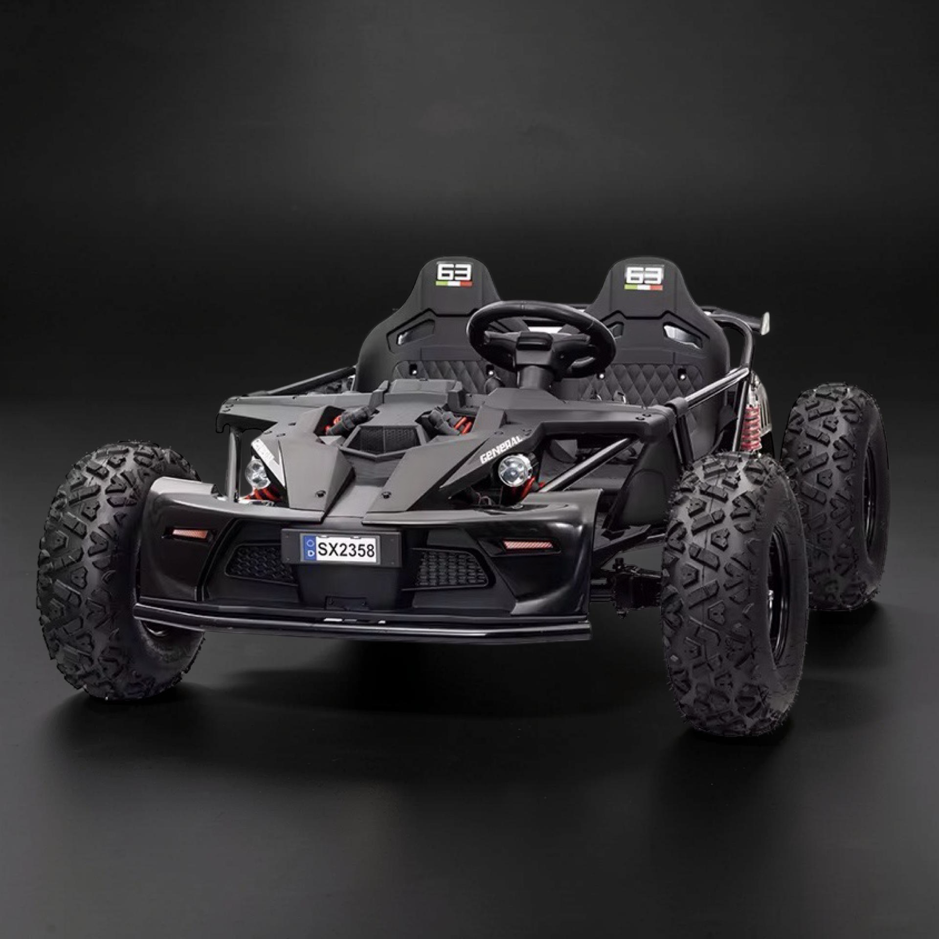 2026 XXXXL Premium Performance Kids Electric Dune Buggy – 2 Seater (Ages 8–15), 800W Brushless Motor, Metal Frame, Off-Road Air Tires, Dual Disk Brakes, Key Speed Governor & Bluetooth Speakers