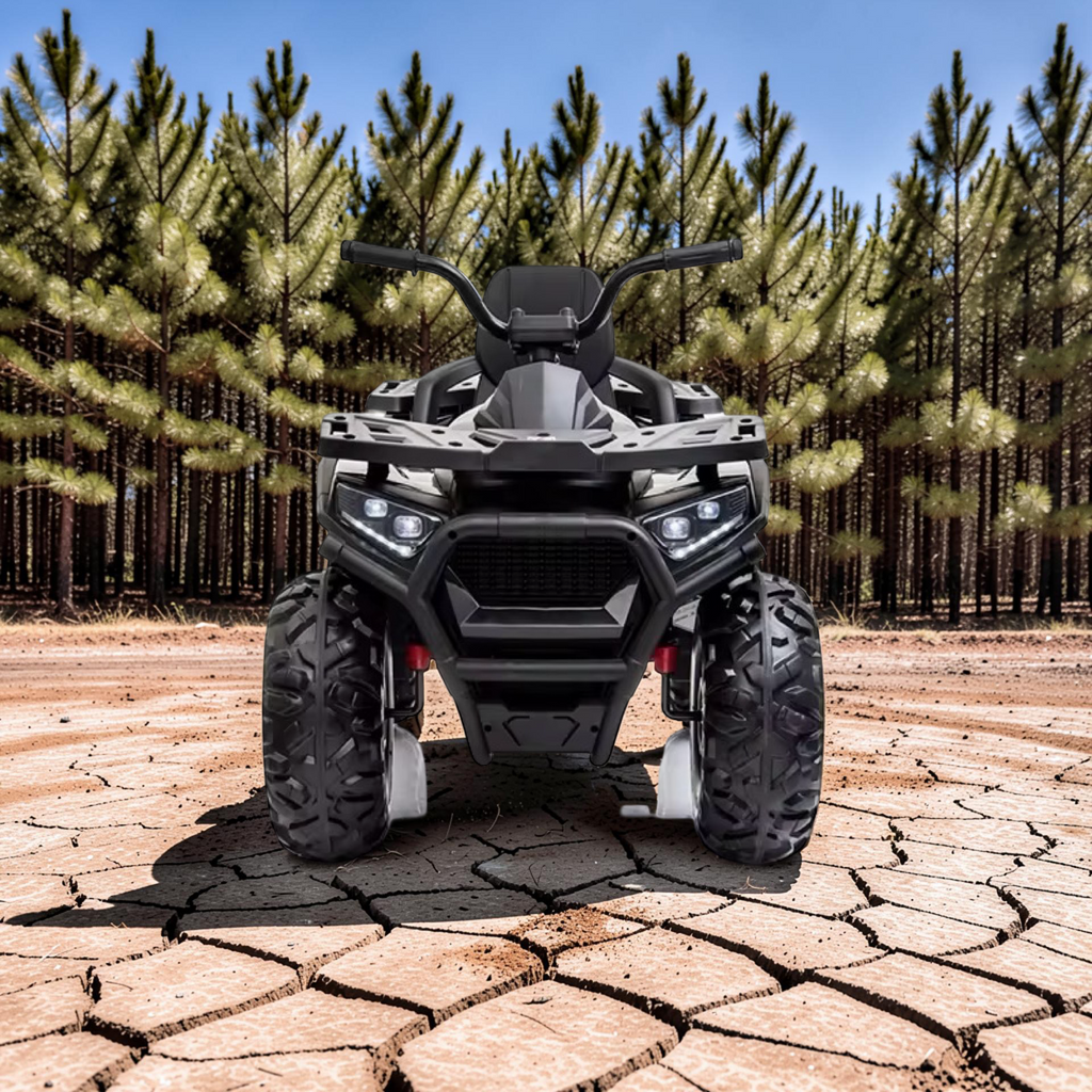 2026 XL Electronix Kids ATV Ride-On – 90W 4 Motors 4x4, Rugged Rubber Tires, Leather Seat, LED Lights (Ages 2–8)