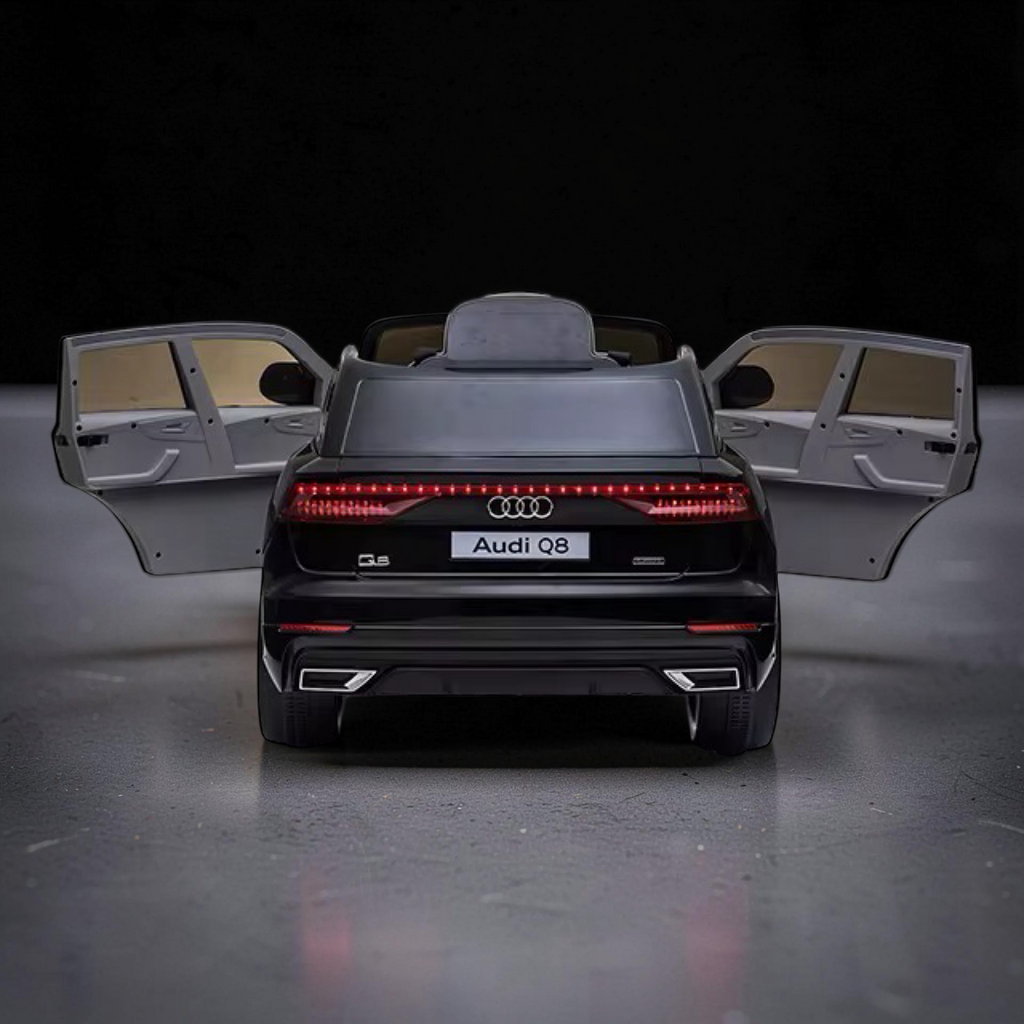 2026 Audi Q8 Kids Ride-On Car – Large (Ages 1–6), 50W Dual Motors, LED Lights, Bluetooth Speakers & Parental Remote Control