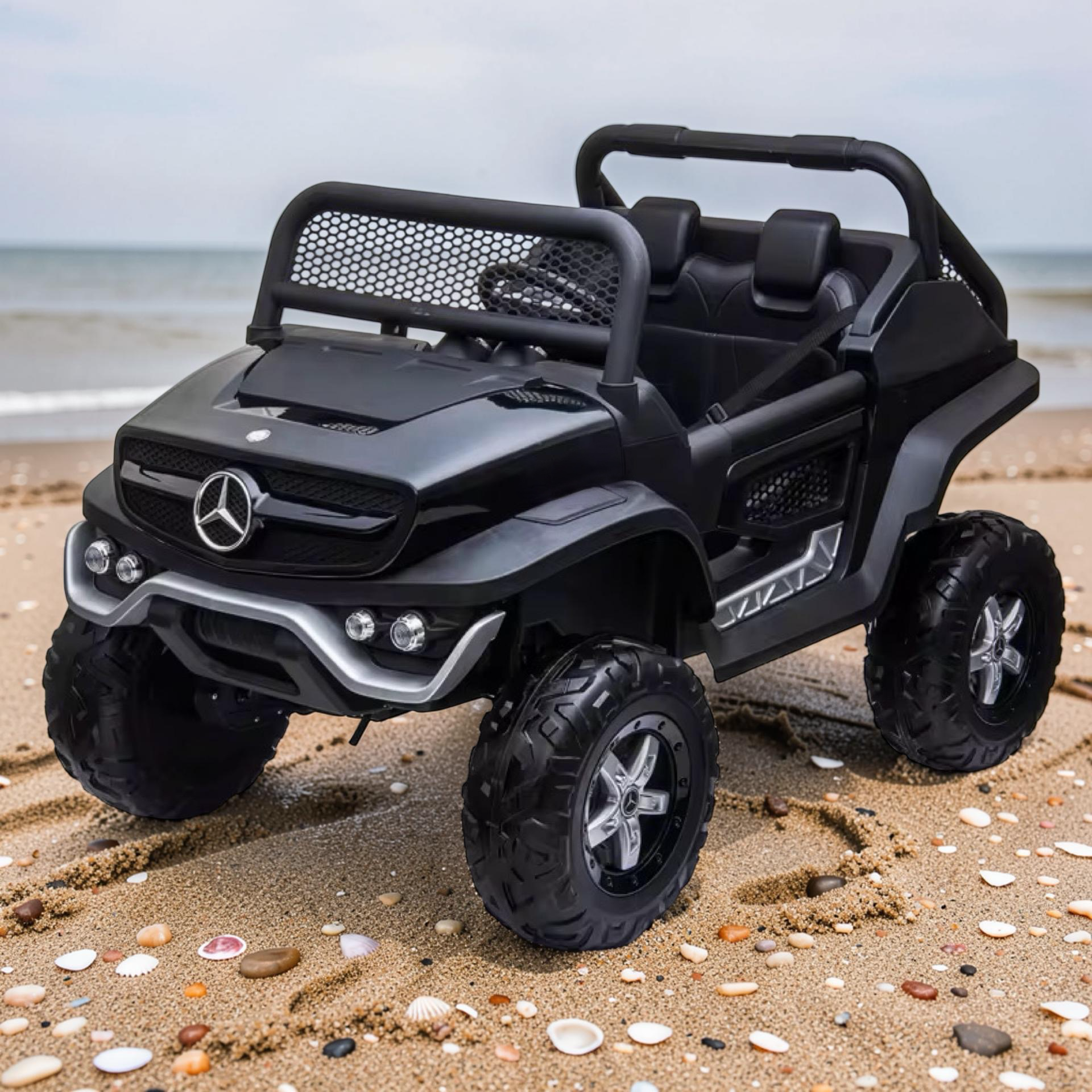 2026 XXL 2-Seater Mercedes-Benz UTV Ride-On (150W, 4 Motors) – Leather Seats, Rubber Tires, LED Lights, Bluetooth & Remote Control