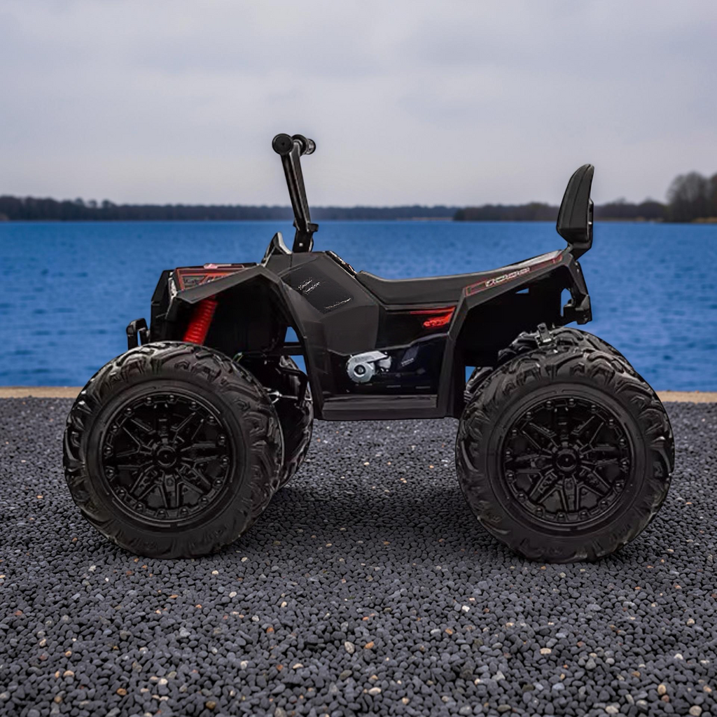 2026 XXL Electronix Kids 4x4 ATV Ride-On – 180W Quad Motors, Off-Road Rubber Tires, Leather Seat, LED Lights (Ages 3–10)