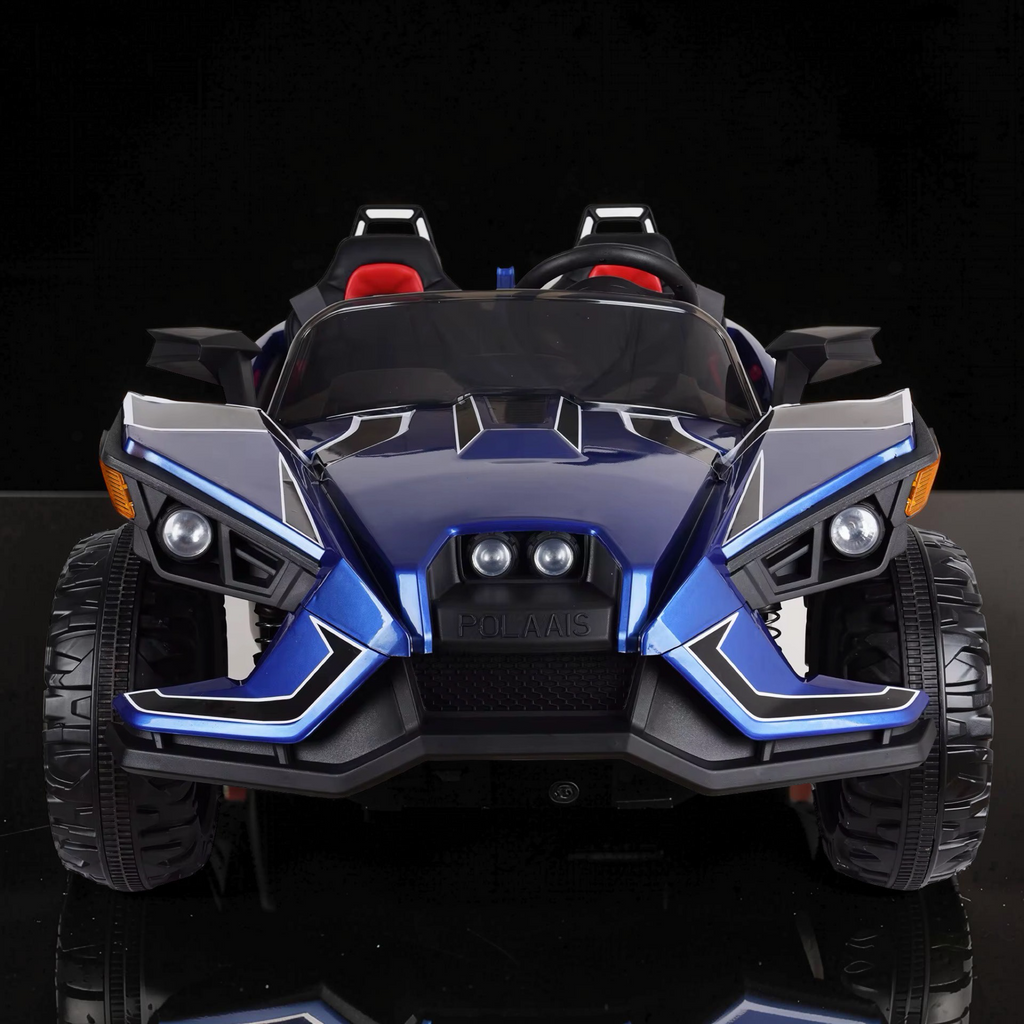 2026 XL 2-Seater Slingshot Kids Ride-On – Dual 90W Motors, Leather Seats, Rubber Tires, LED Lights, Bluetooth & Remote Control