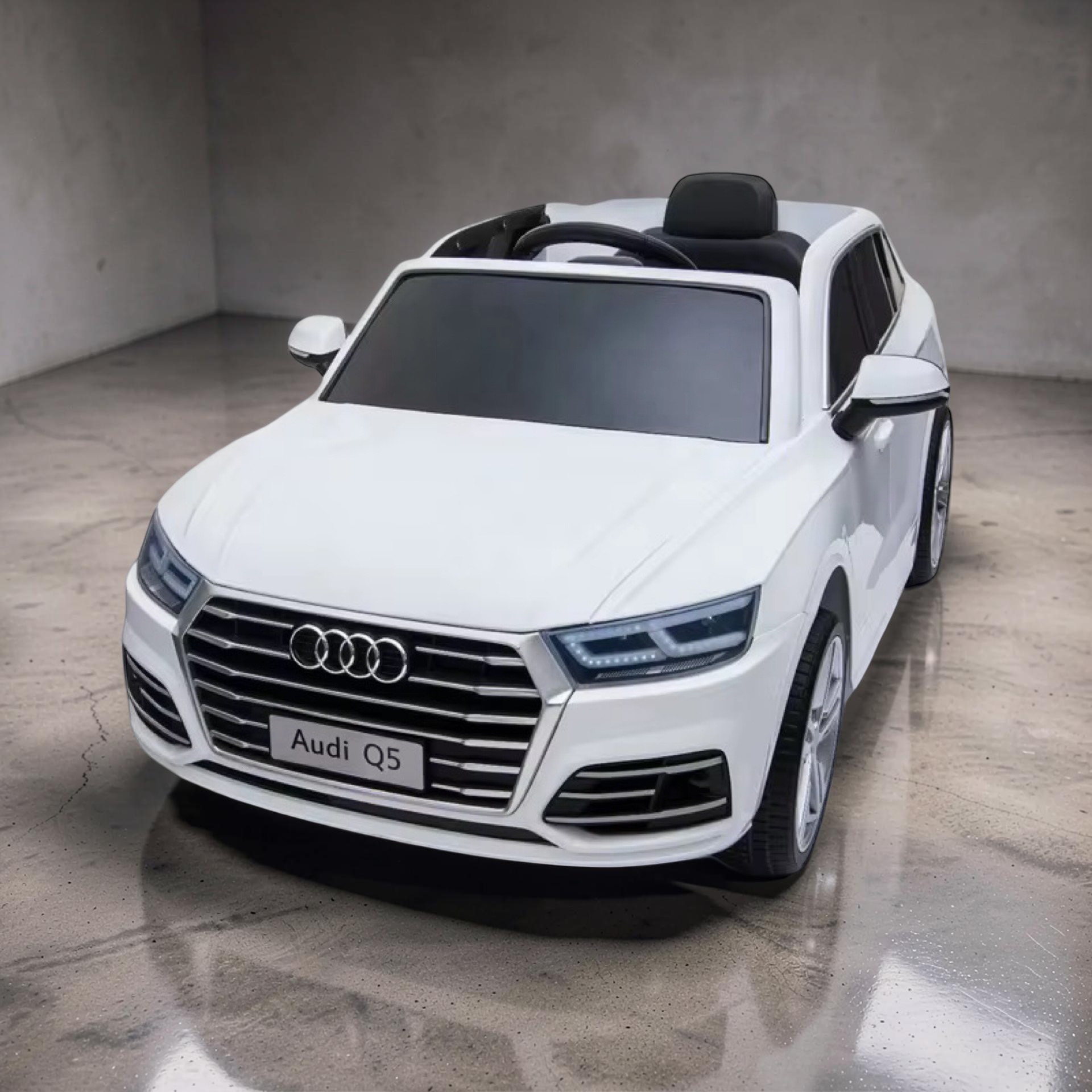 2026 XXL Audi Q5 Kids 2-Seater Ride-On SUV – 180W Dual Motors, Leather Seats, Off-Road Rubber Tires, Touchscreen LCD, LED Lights, Bluetooth, Remote Control (Ages 3–8)