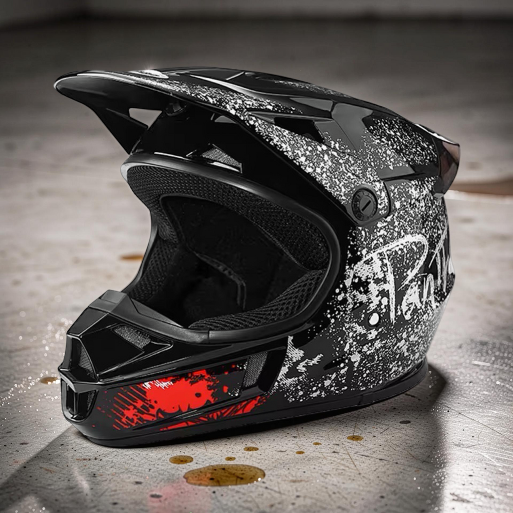 Pro Youth Motocross Helmet with Visor – DOT Approved Lightweight Dirt Bike Helmet with Ultra-Soft Padding