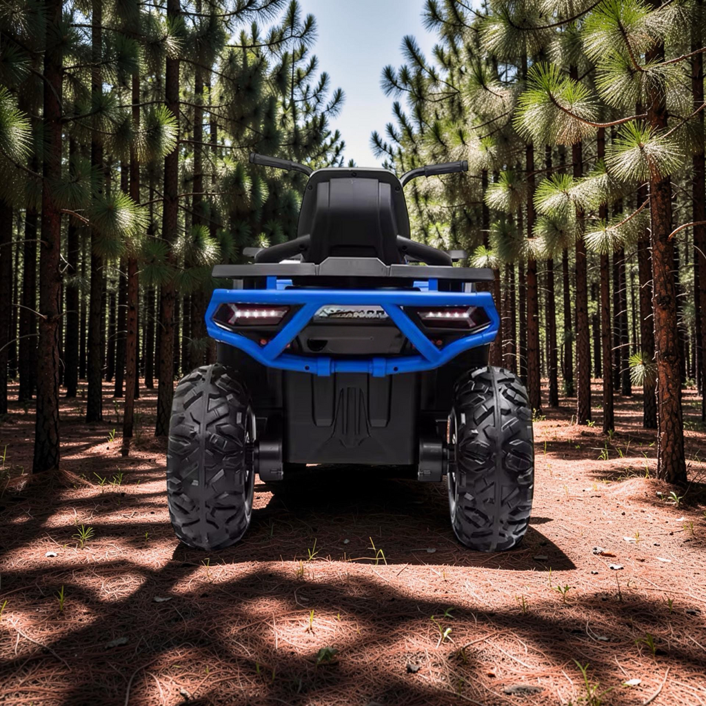 2026 XL Electronix Kids ATV Ride-On – 90W 4 Motors 4x4, Rugged Rubber Tires, Leather Seat, LED Lights (Ages 2–8)