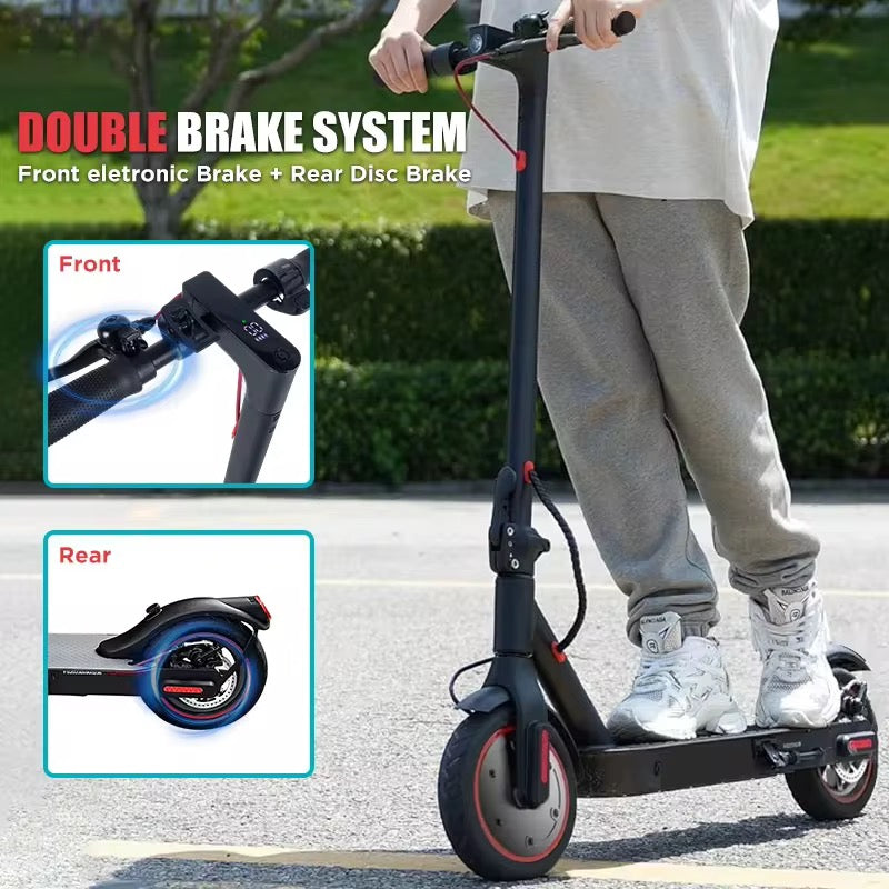2026 Vegas Electric Scooter – 200W Brushless Motor, Lithium Battery, Disc Brake, LED Lights, Foldable (Ages 6+)