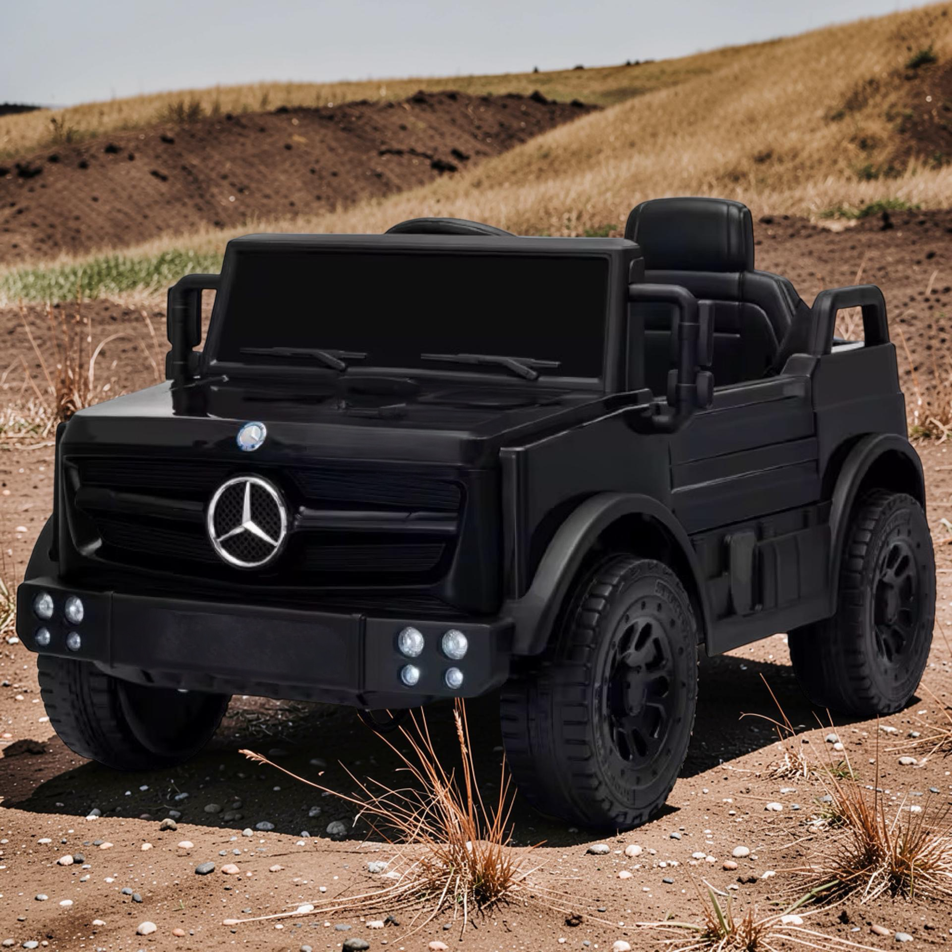 2026 XL Mercedes-Benz Kids Truck Ride-On – 2 Motors, 1-Seater, Remote Control, LED Lights, Bluetooth