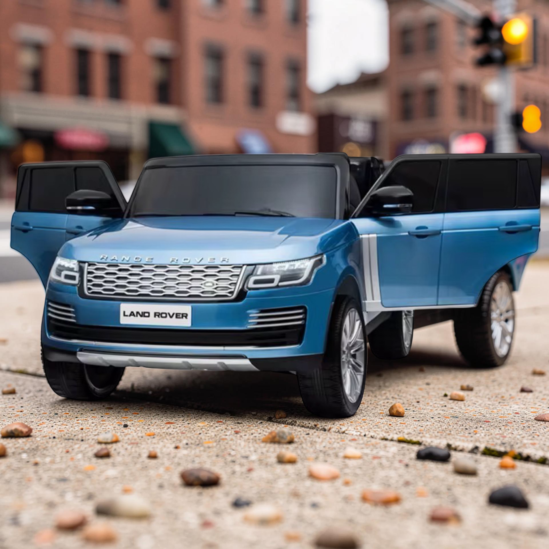 2026 XXL Land Rover Range Rover Kids 2-Seater Ride-On SUV – 180W Dual Motors, Leather Seats, Rubber Tires, Touchscreen LCD, LED Lights, Bluetooth, Remote Control (Ages 3–8)