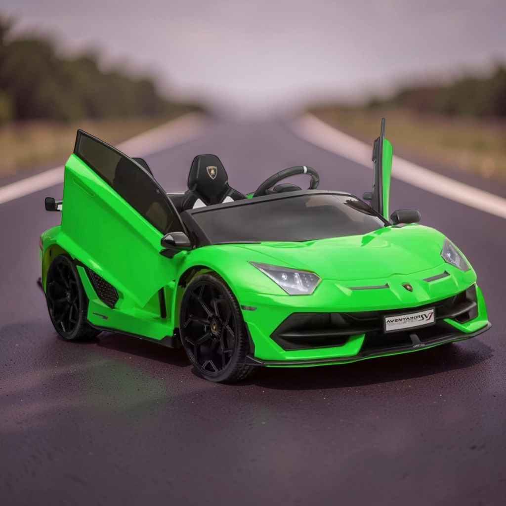 2026 XXL Lamborghini Aventador Kids Ride-On Car – 2 Motors, 2-Seater, Drift Mode, Hydraulic Doors, Remote Control (Ages 3–10)