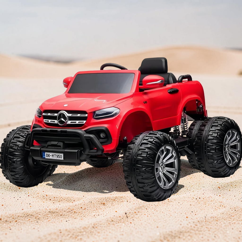 2026 Mercedes-Benz X350 4MATIC Lifted Kids Ride-On Truck – XXL 2-Seater (Ages 3–8), 180W 4 Motors, Leather Seat, Off-Road Rubber Tires, Touchscreen LCD, LED Lights, Bluetooth & Parental Remote Control