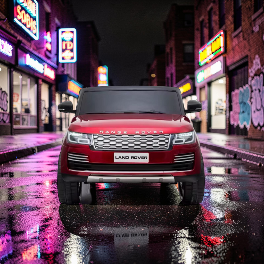 2026 XXL Land Rover Range Rover Kids 2-Seater Ride-On SUV – 180W Dual Motors, Leather Seats, Rubber Tires, Touchscreen LCD, LED Lights, Bluetooth, Remote Control (Ages 3–8)