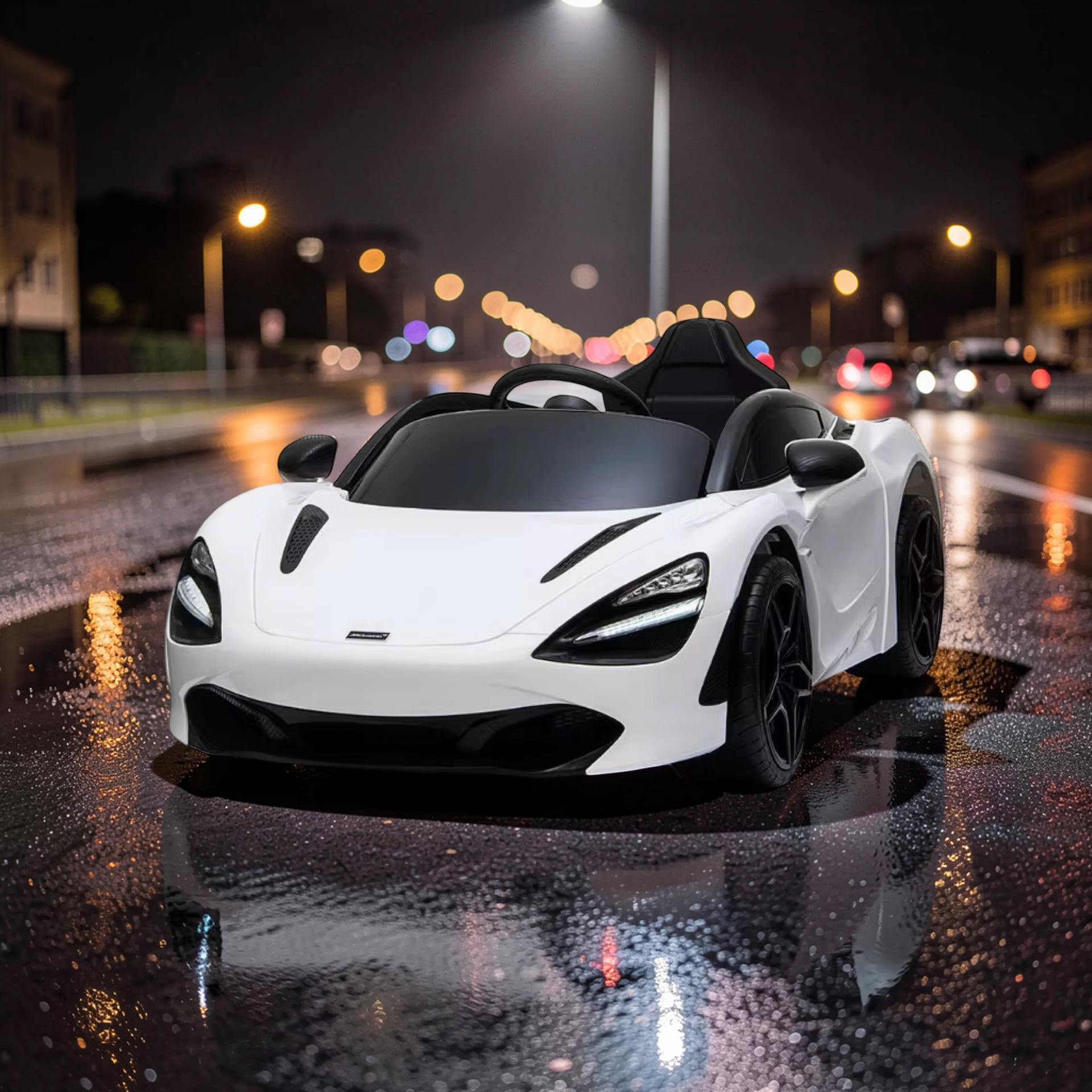 2026 XL McLaren Kids Ride-On Car – 90W Dual Motor, Leather Seat, Butterfly Doors, LED Lights, Bluetooth & Remote Control