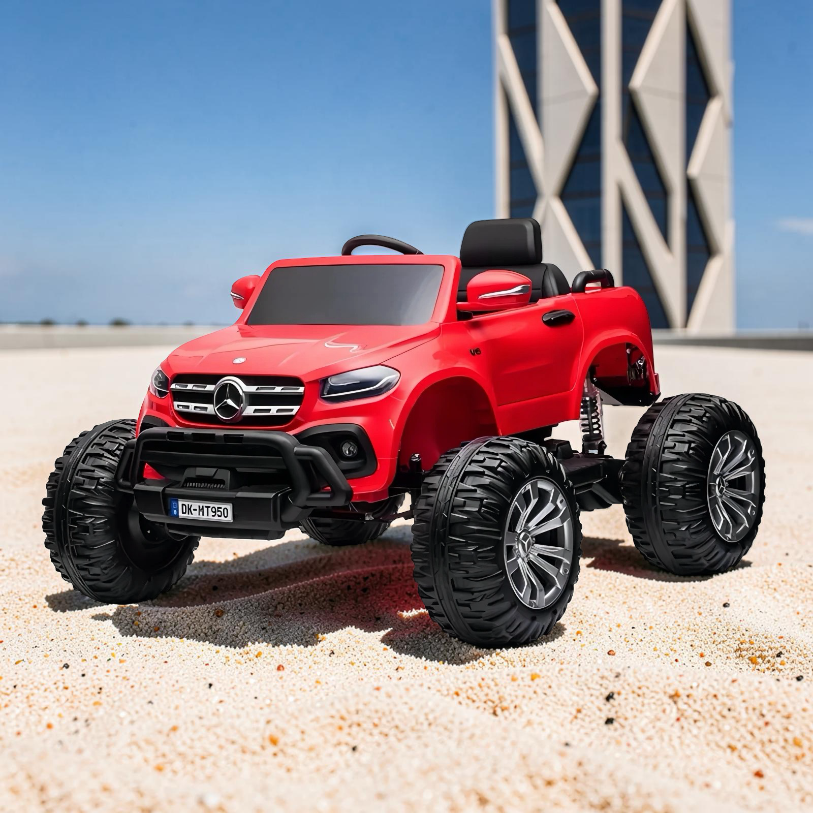 2026 Mercedes-Benz X350 4MATIC Lifted Kids Ride-On Truck – XXL 2-Seater (Ages 3–8), 180W 4 Motors, Leather Seat, Off-Road Rubber Tires, Touchscreen LCD, LED Lights, Bluetooth & Parental Remote Control
