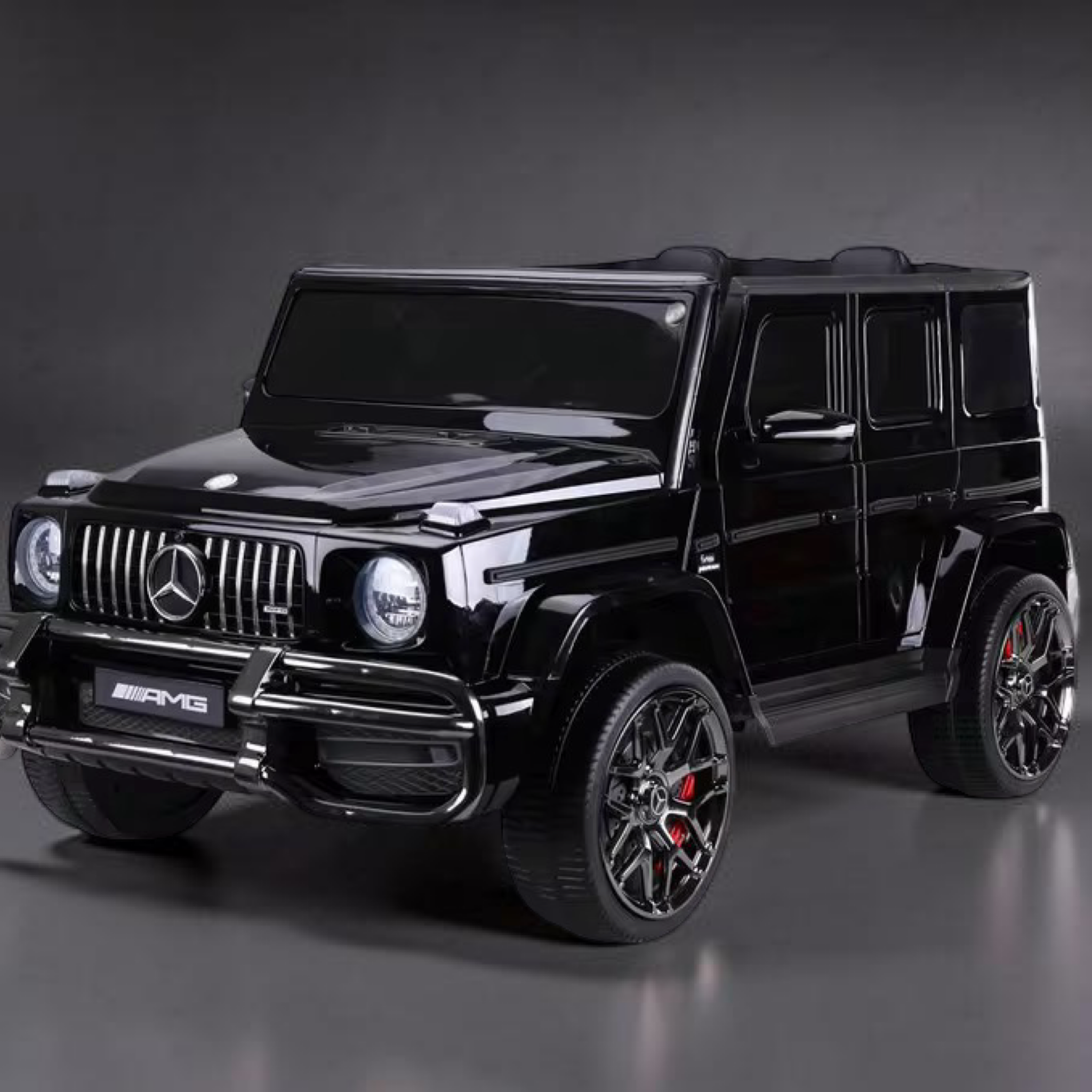 2026 XXL Mercedes-Benz AMG G-Wagon Kids 2-Seater Ride-On SUV – 150W 4 Motors, Leather Seats, Rubber Tires, LED Lights, Bluetooth Speakers & Remote Control (Ages 3–10)