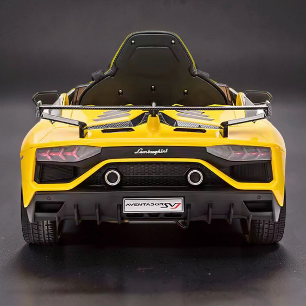2026 Large Lamborghini Aventador Kids Ride-On Car – 50W Dual Motors, Hydraulic Butterfly Doors, LED Lights, Bluetooth Speakers & Remote Control