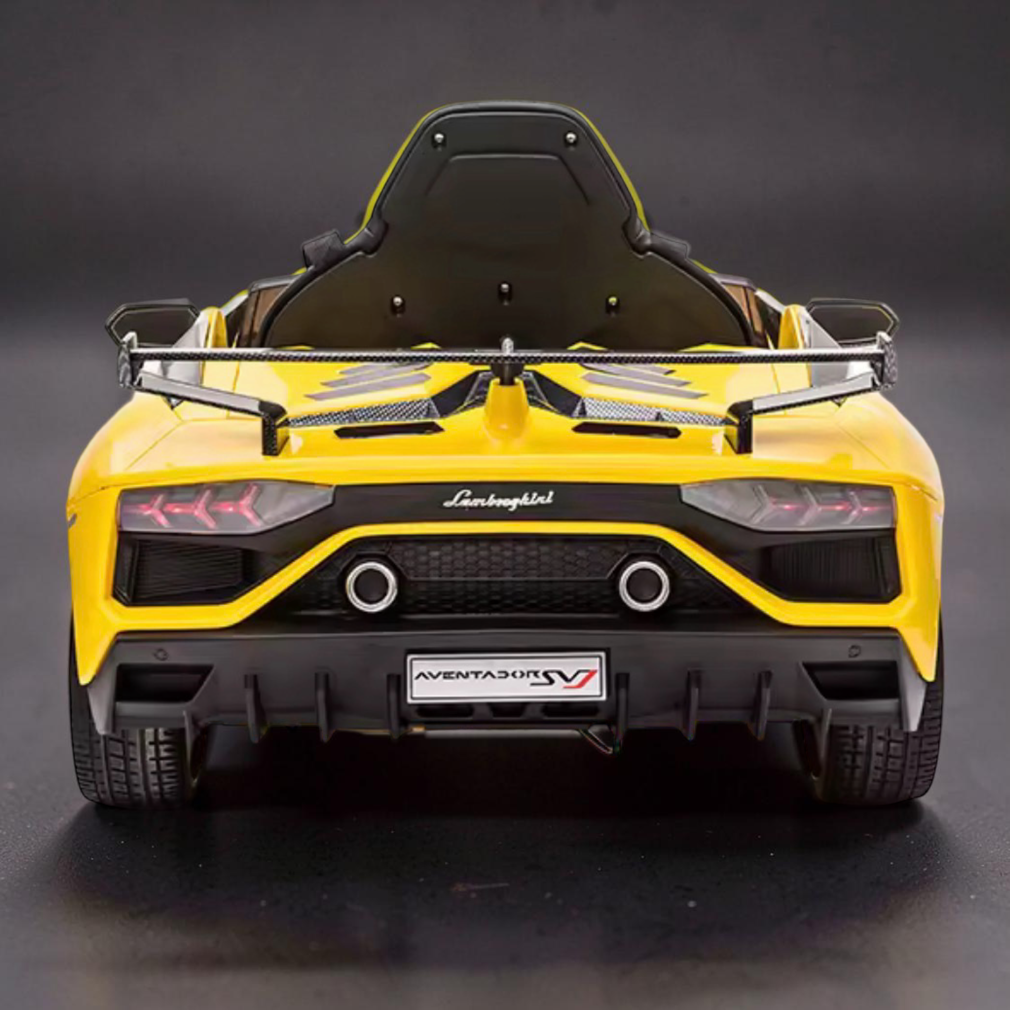 2026 Large Lamborghini Aventador Kids Ride-On Car – 50W Dual Motors, Hydraulic Butterfly Doors, LED Lights, Bluetooth Speakers & Remote Control