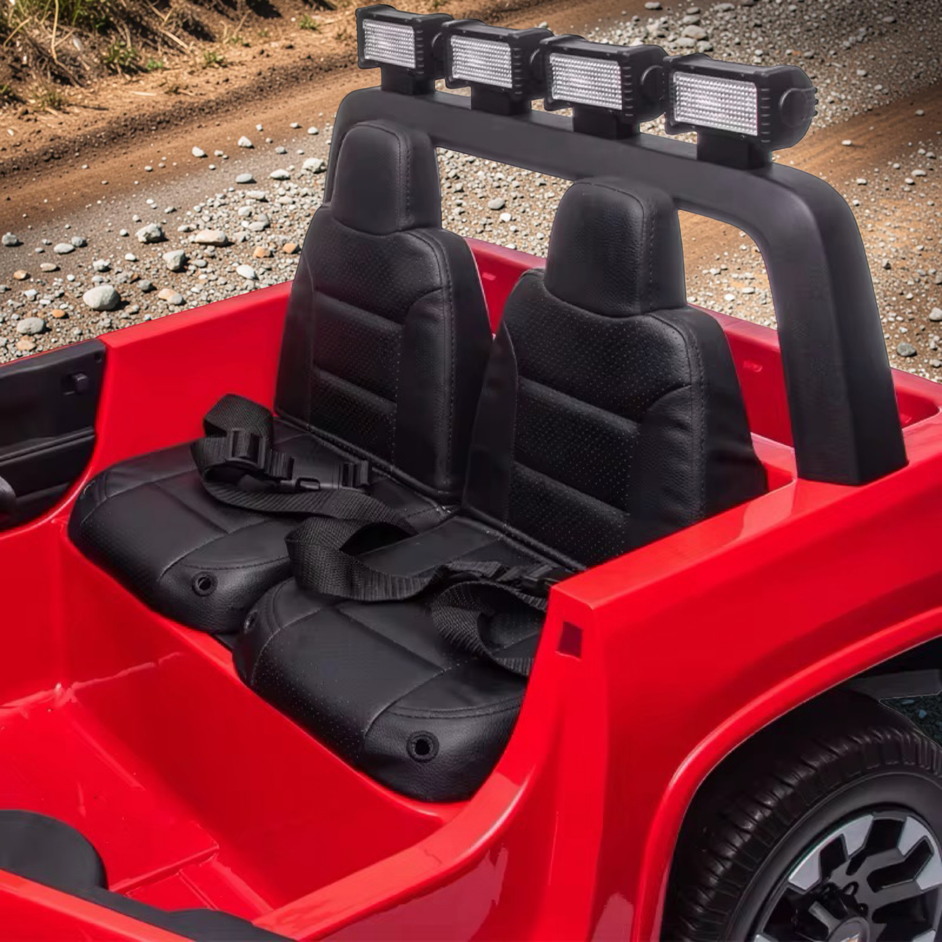 2026 XL Chevrolet Silverado Kids Ride-On Truck – Dual Motors, 2-Seater, Rubber Tires, LED Lights, Remote Control (Ages 3–8)