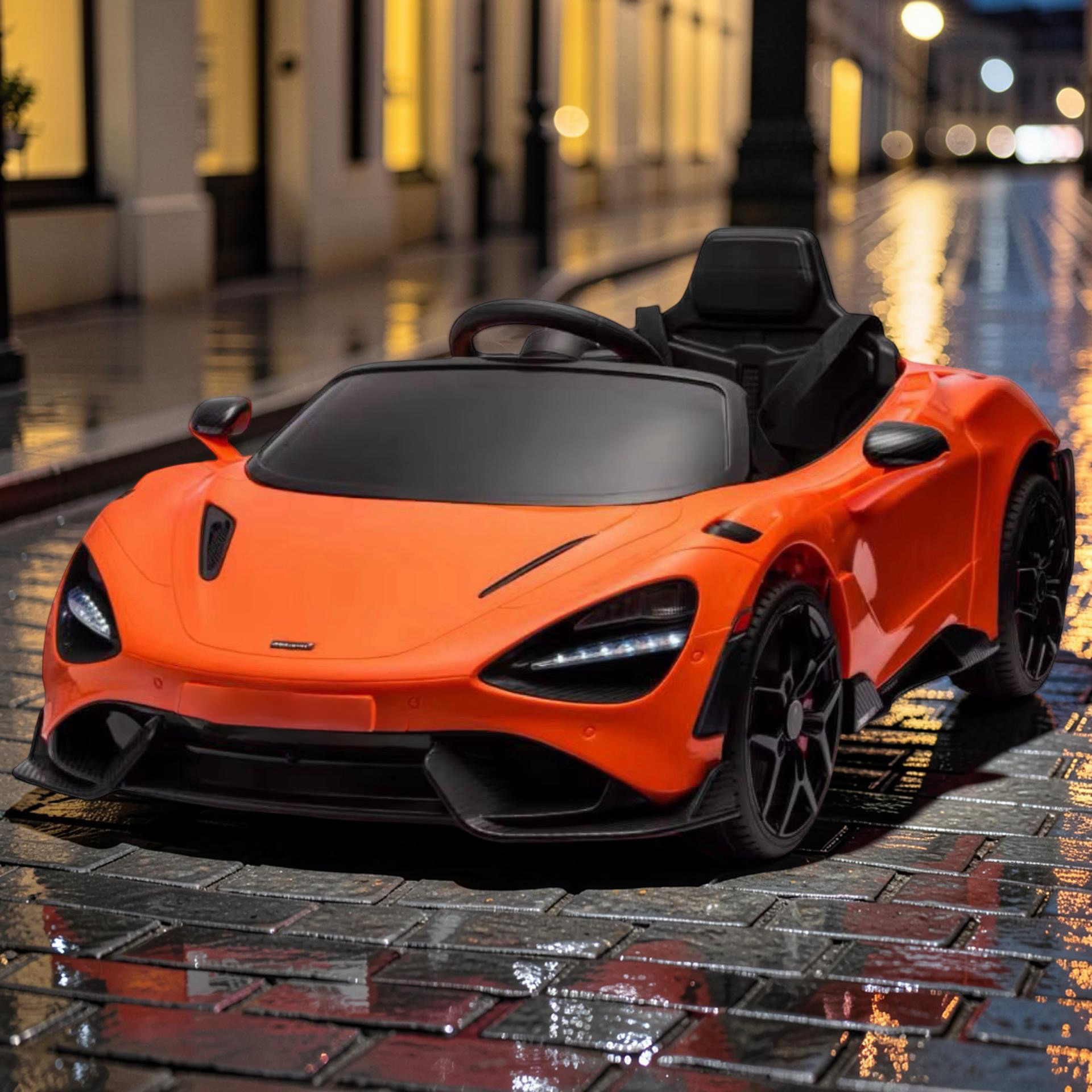 2026 XL McLaren Kids Ride-On Car – 90W Dual Motor, Leather Seat, Butterfly Doors, LED Lights, Bluetooth & Remote Control