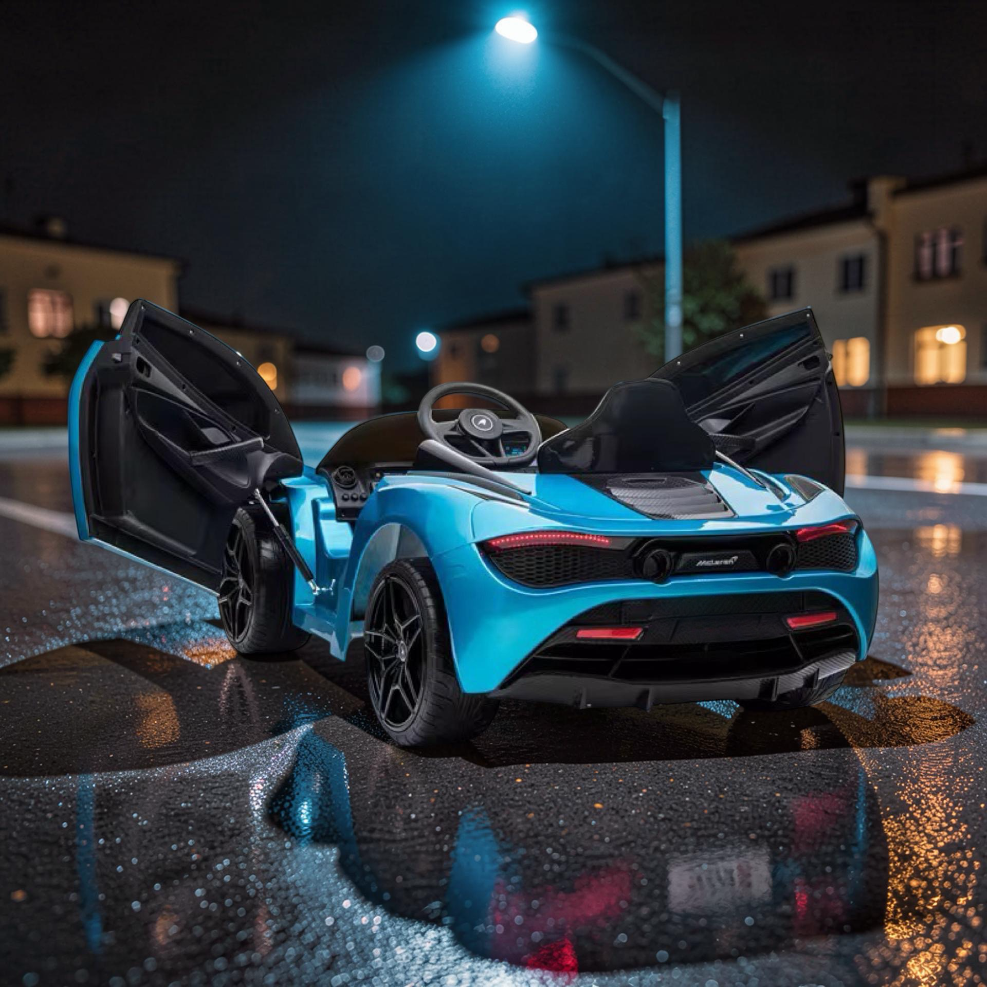 2026 XL McLaren Kids Ride-On Car – 90W Dual Motor, Leather Seat, Butterfly Doors, LED Lights, Bluetooth & Remote Control