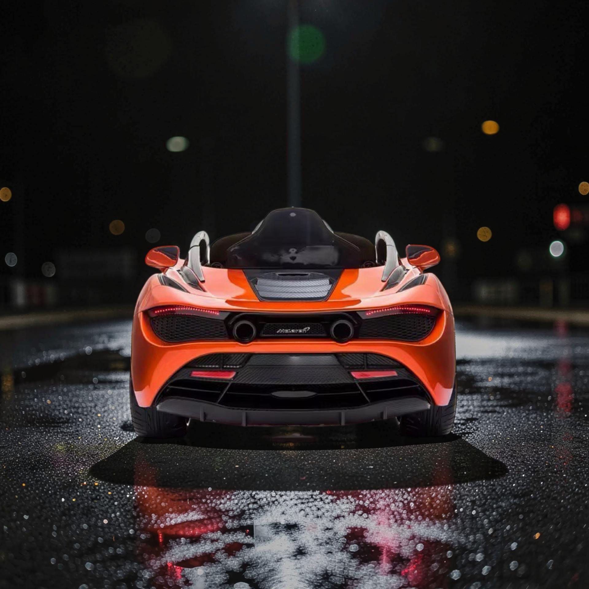 2026 XL McLaren Kids Ride-On Car – 90W Dual Motor, Leather Seat, Butterfly Doors, LED Lights, Bluetooth & Remote Control