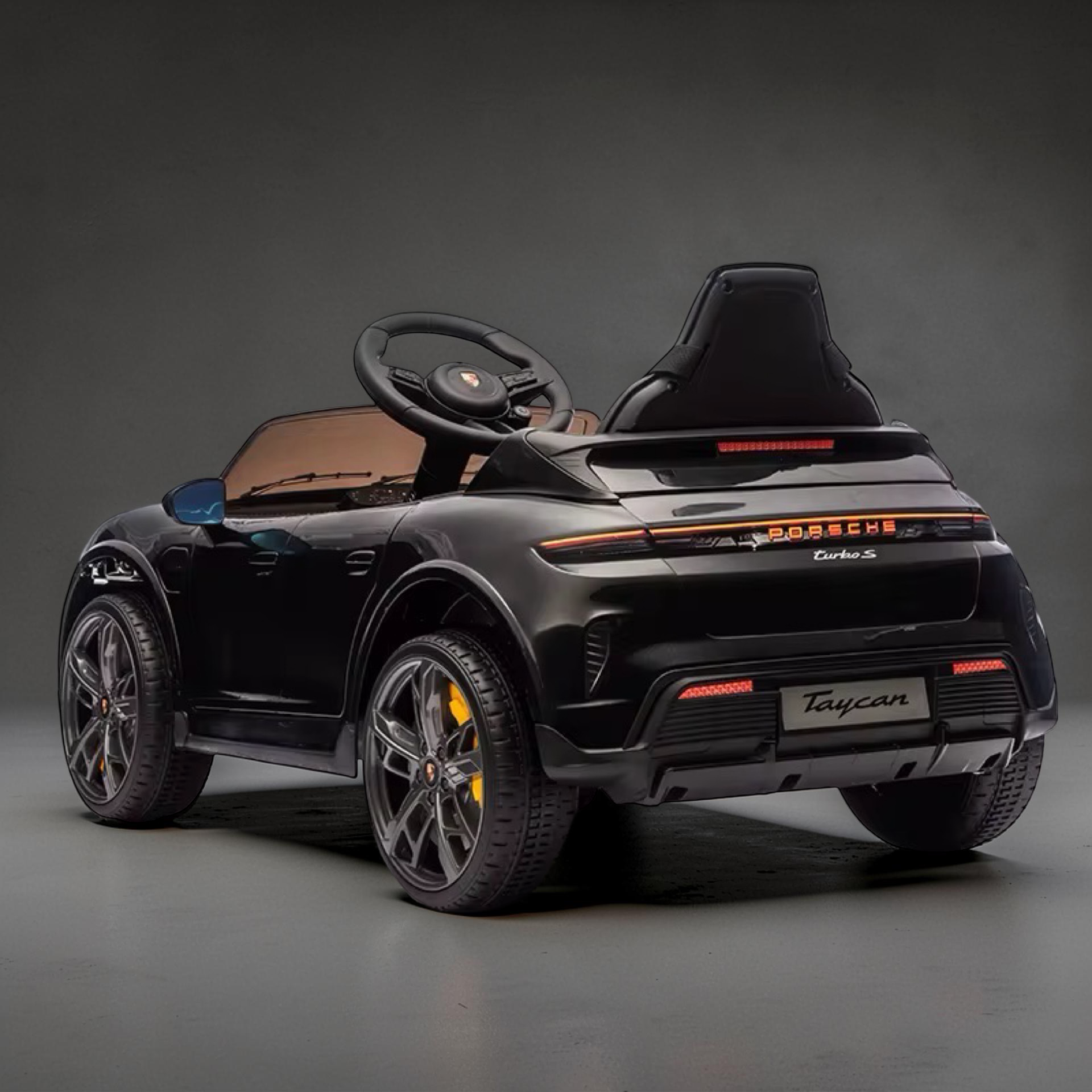 2026 Porsche Kids Ride-On Car – Large (Ages 1–6), 50W Dual Motors, Leather Seat, LED Lights, Bluetooth Speakers & Parental Remote Control