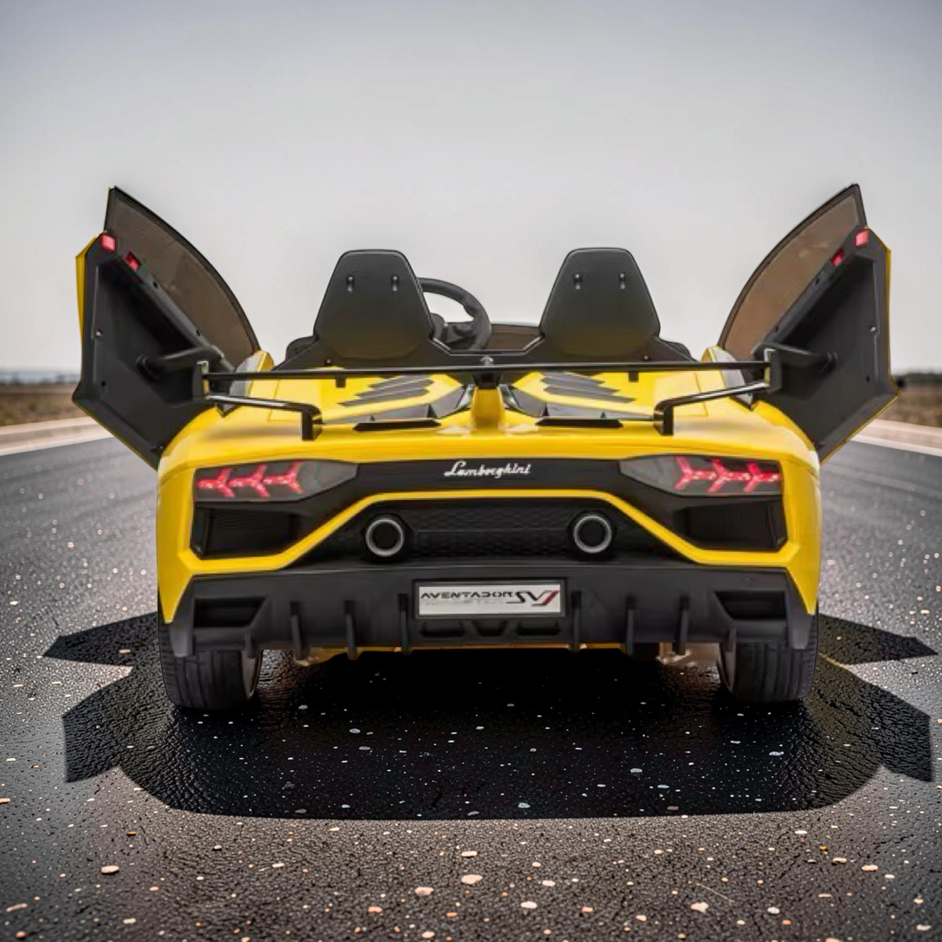 2026 XXL Lamborghini Aventador Kids Ride-On Car – 2 Motors, 2-Seater, Drift Mode, Hydraulic Doors, Remote Control (Ages 3–10)