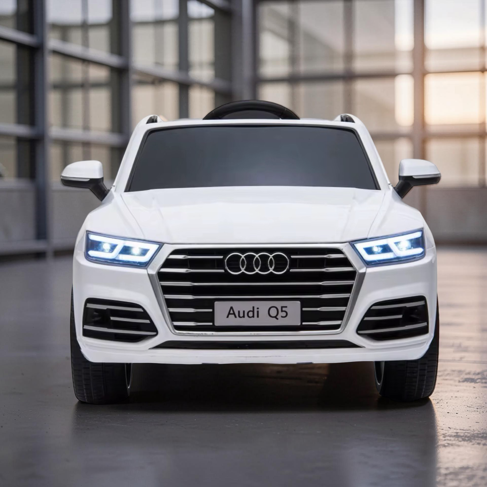 2026 XXL Audi Q5 Kids 2-Seater Ride-On SUV – 180W Dual Motors, Leather Seats, Off-Road Rubber Tires, Touchscreen LCD, LED Lights, Bluetooth, Remote Control (Ages 3–8)