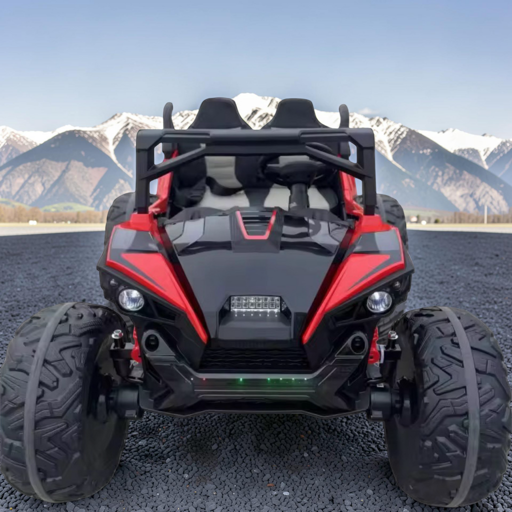 2026 XXL Electronix Dune Buggy Sport Kids 2-Seater Ride-On – 180W 4 Motors, Leather Seats, Rubber Tires, LED Lights, Bluetooth Speakers & Remote Control (Ages 3–8)