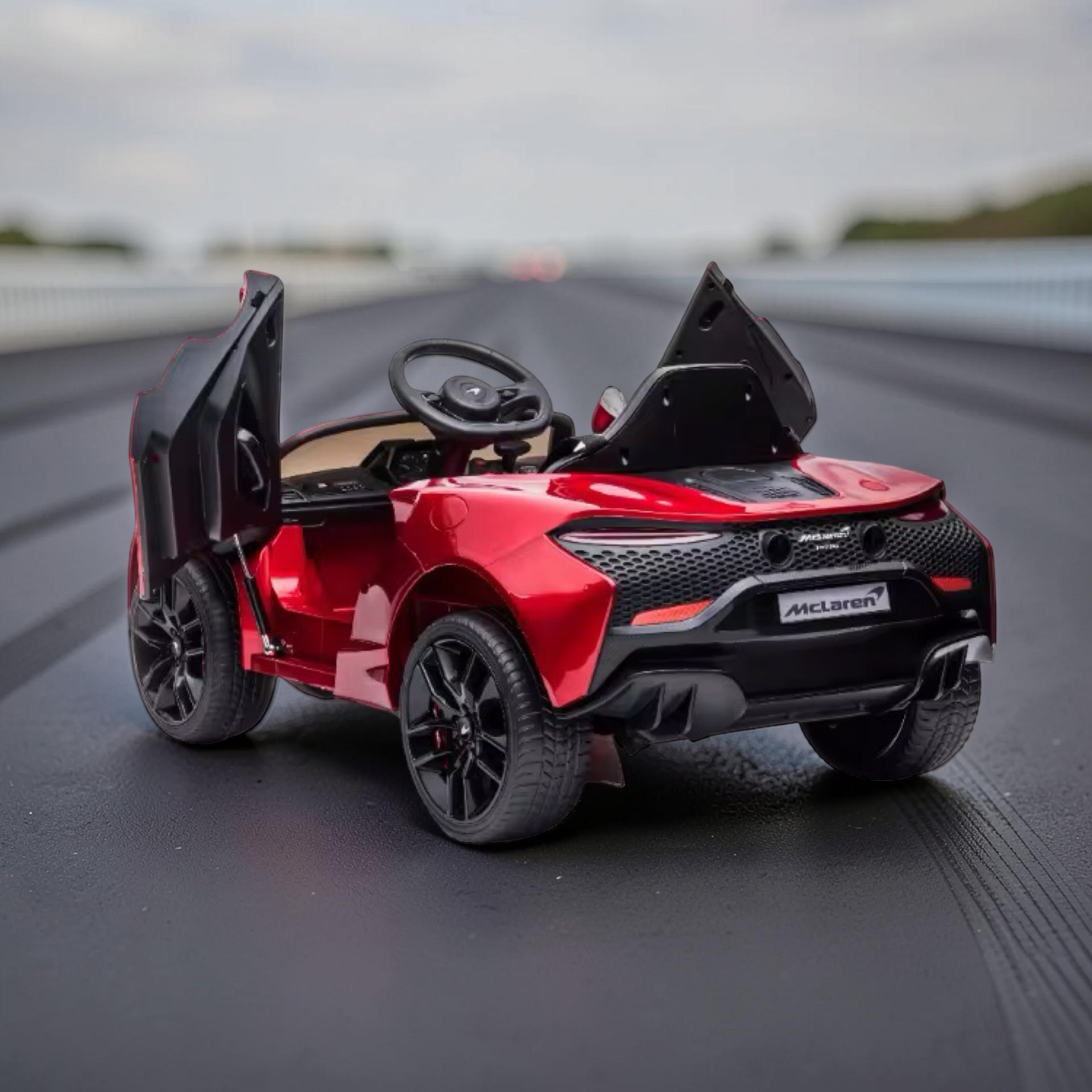 2026 Large McLaren Kids Ride-On Car – 45W Dual Motor, Butterfly Doors, LED Lights, Bluetooth & Remote Control