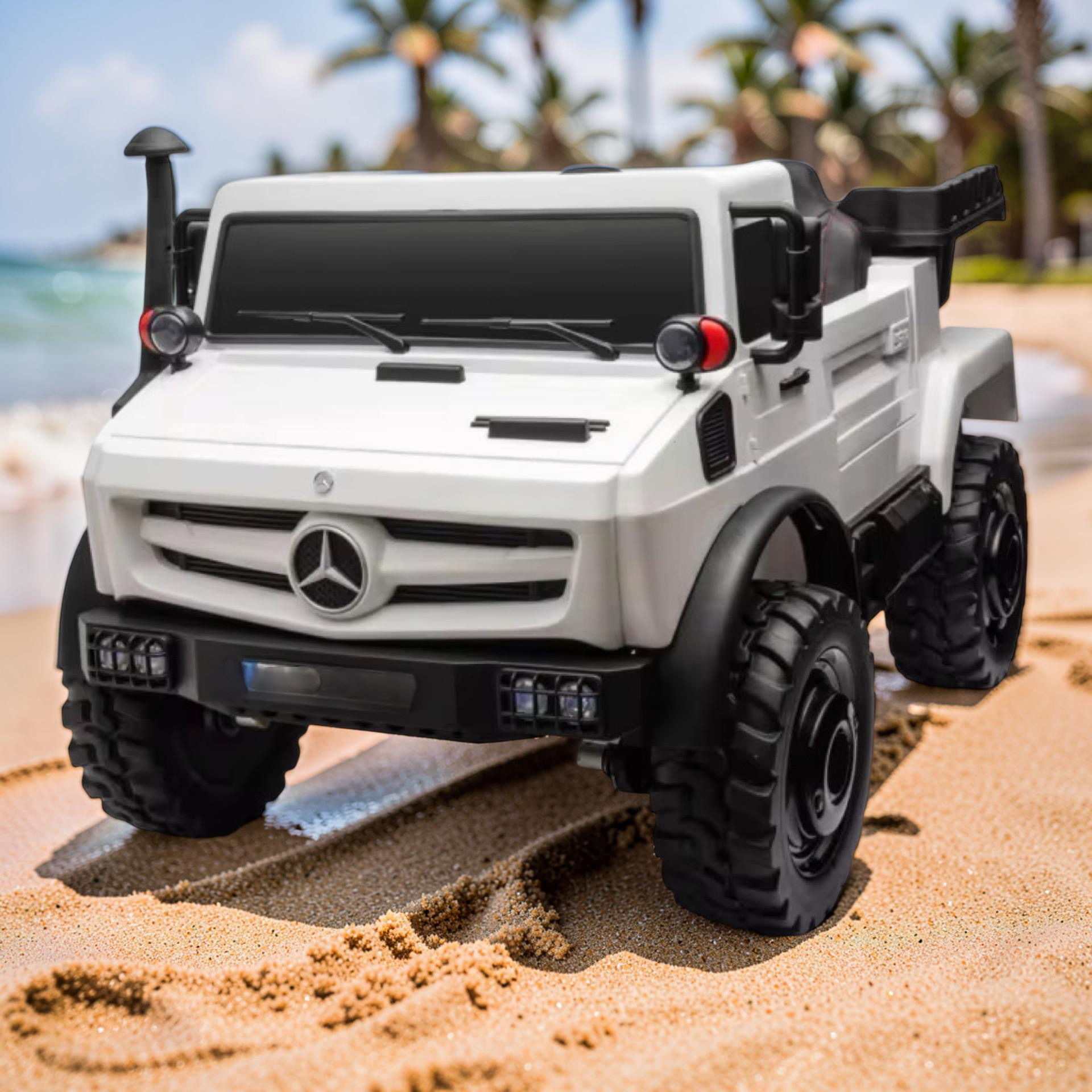 2026 XXL Mercedes-Benz Kids Dump Truck Ride-On – 4 Motors, Hydraulic Dump Bed, 2-Seater, Remote Control, LED Lights, Bluetooth
