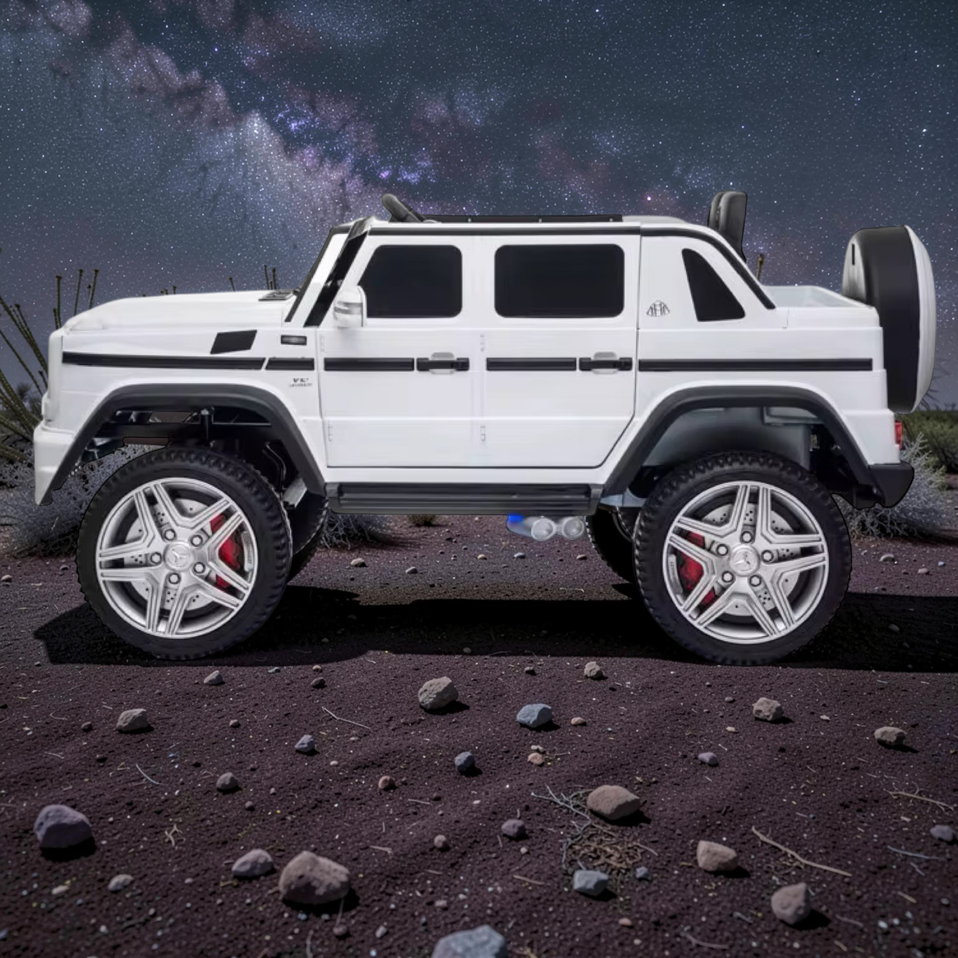 2026 XXL Mercedes-Benz G Class Kids Truck Ride-On – 2 Motors, Remote Control, LED Lights, Bluetooth