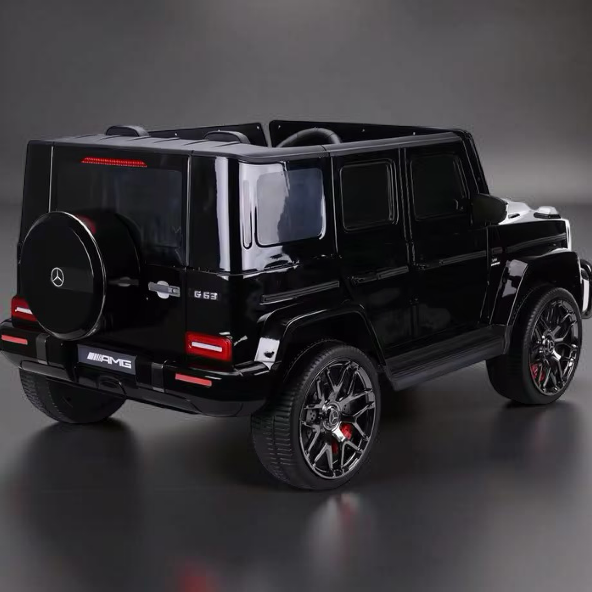 2026 XXL Mercedes-Benz AMG G-Wagon Kids 2-Seater Ride-On SUV – 150W 4 Motors, Leather Seats, Rubber Tires, LED Lights, Bluetooth Speakers & Remote Control (Ages 3–10)