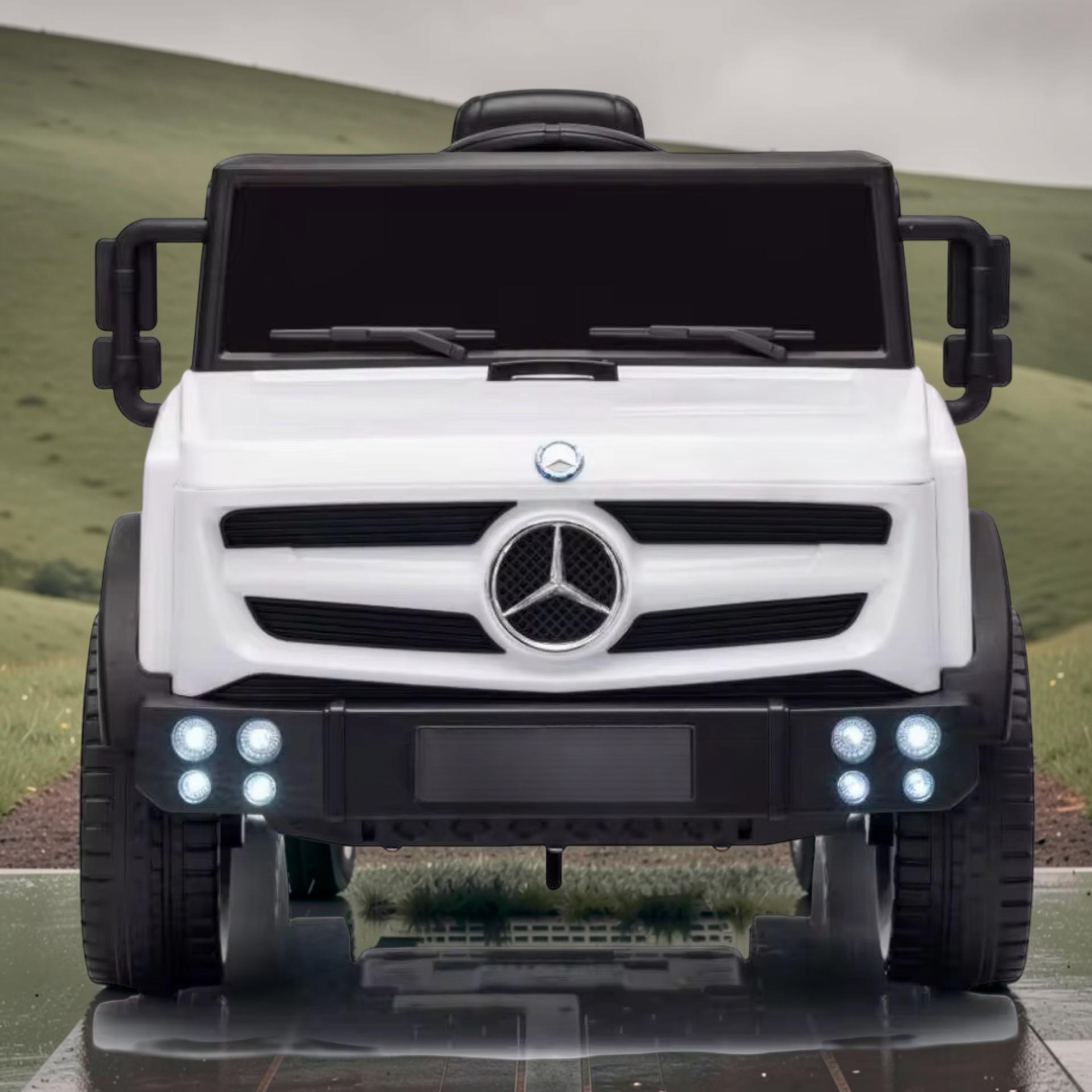 2026 XL Mercedes-Benz Kids Truck Ride-On – 2 Motors, 1-Seater, Remote Control, LED Lights, Bluetooth