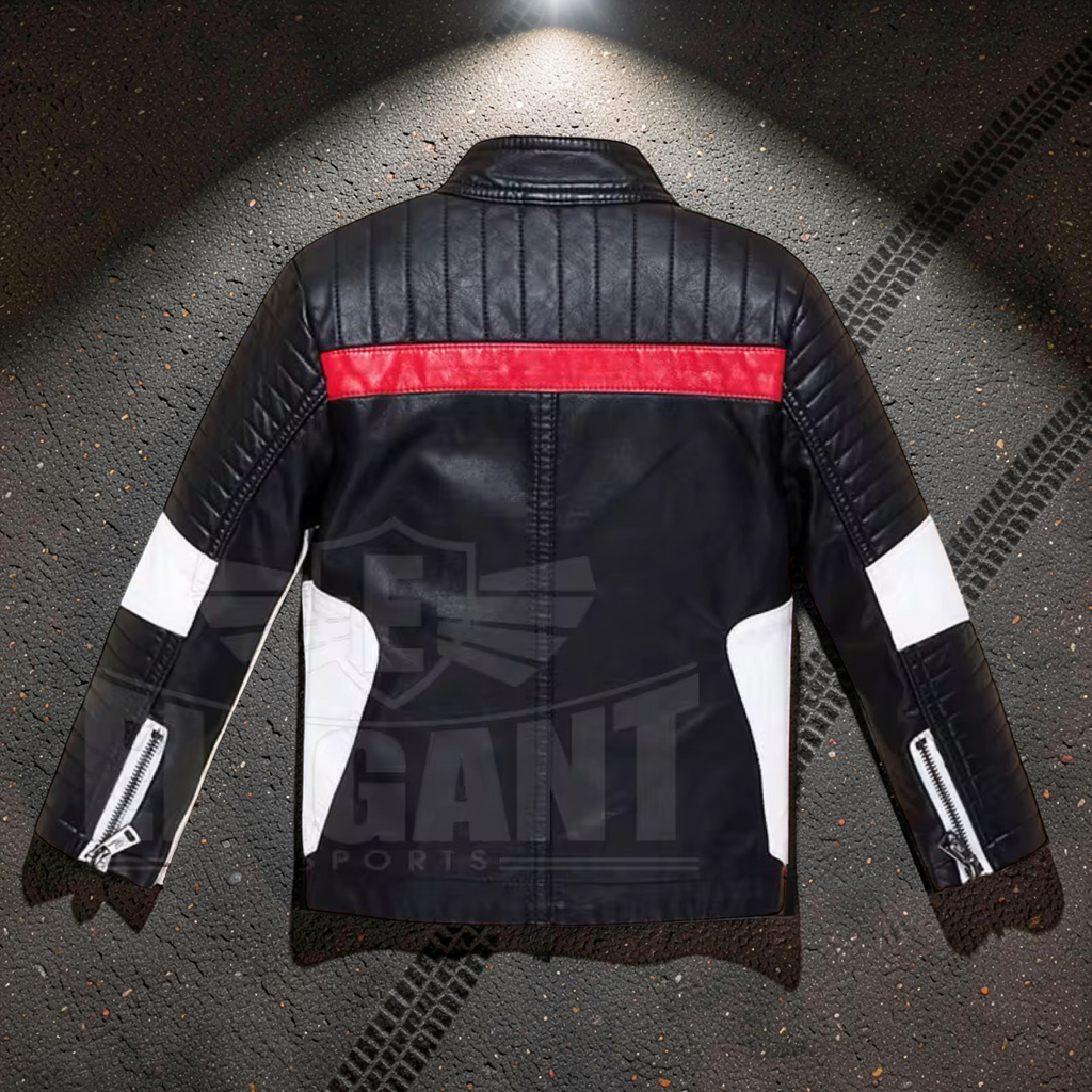 Kids Sport Motorcycle Leather Jacket – Racing Style Biker Jacket for Boys & Girls