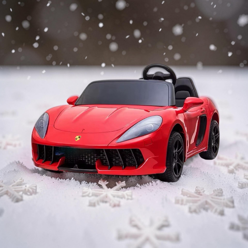 2026 XXXL 2-Seater Kids Ride-On by Porsche – 300W Brushless Motor, Leather Seats, Air Tires, Hydraulic Doors, LED Lights, Touchscreen LCD & Bluetooth