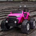 2026 XXL 2-Seater Lifted Monster Truck Ride-On – 4 Motors, Rubber Off-Road Tires, Remote Control, LED Lights, Bluetooth