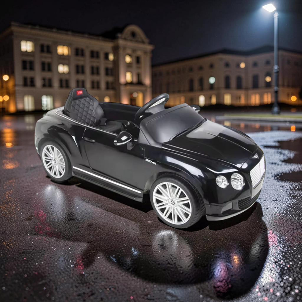 2026 Large Bentley Kids Ride-On Car – 50W Dual Motors, LED Lights, Bluetooth Speakers & Remote Control (Ages 1–6)