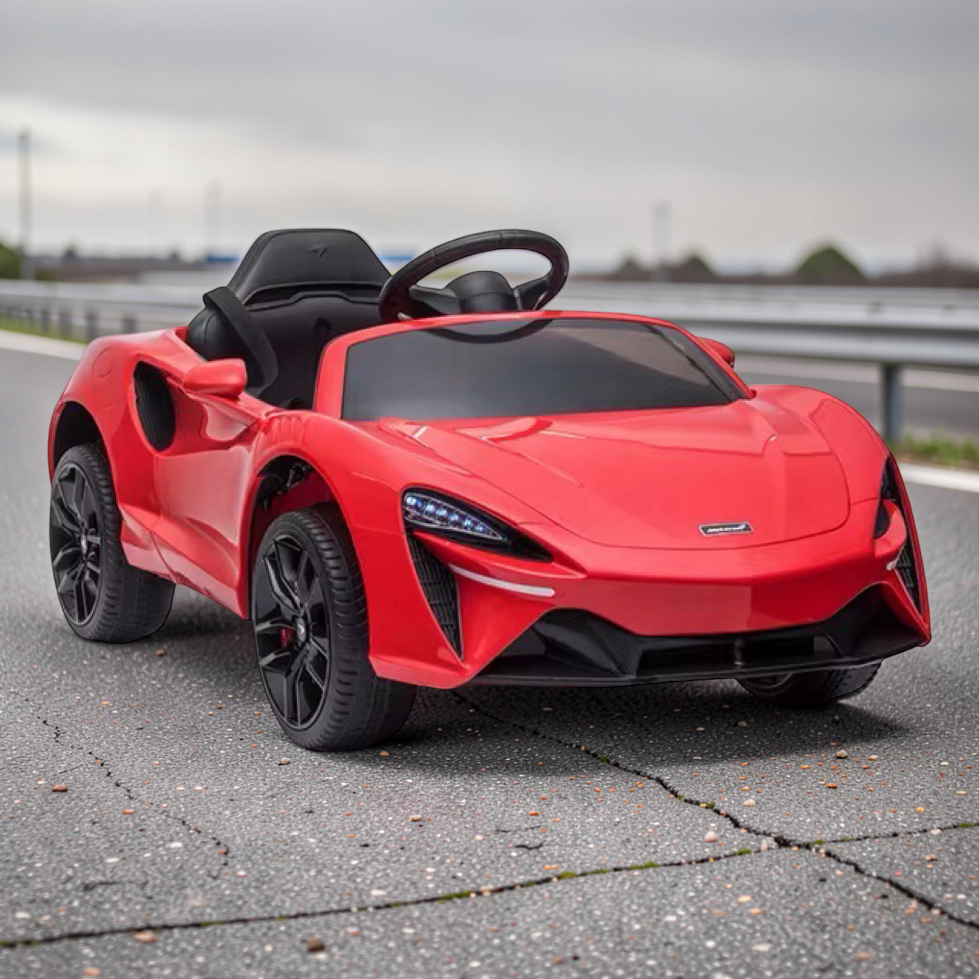 2026 Large McLaren Kids Ride-On Car – 45W Dual Motor, Butterfly Doors, LED Lights, Bluetooth & Remote Control