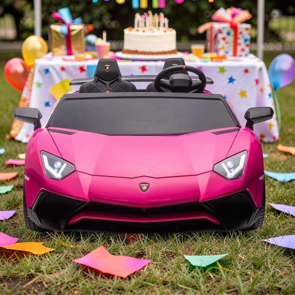 2026 XXXL (6–14) LAMBORGHINI AVENTADOR 2-SEATER 200W BRUSHLESS ELECTRIC SUPERCAR – RENTAL